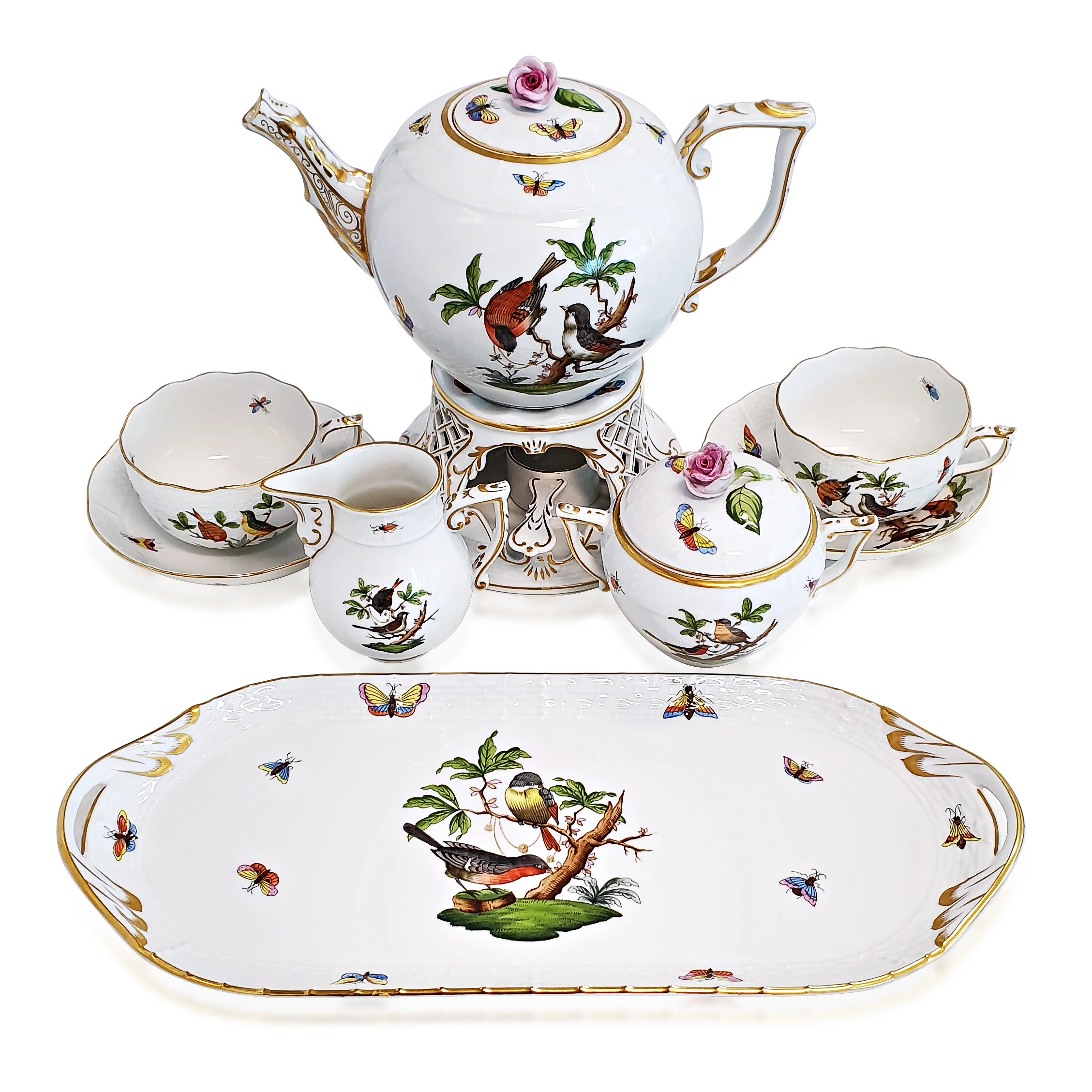 OB050:070819 Tea Set for Six Persons Herend Rothchiild.jpg