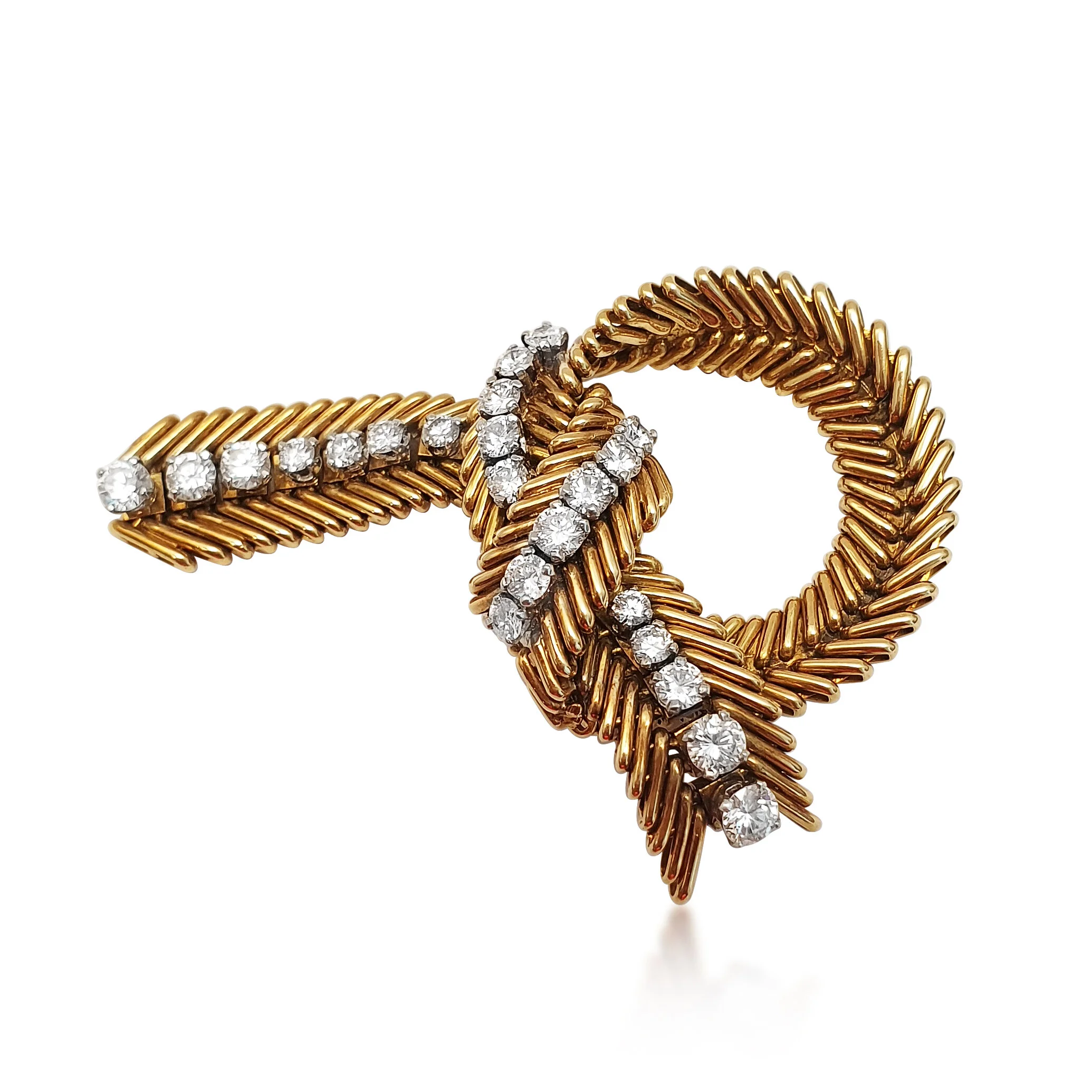 BO250:191107 Gold and Dia Brooch by VCA.jpg