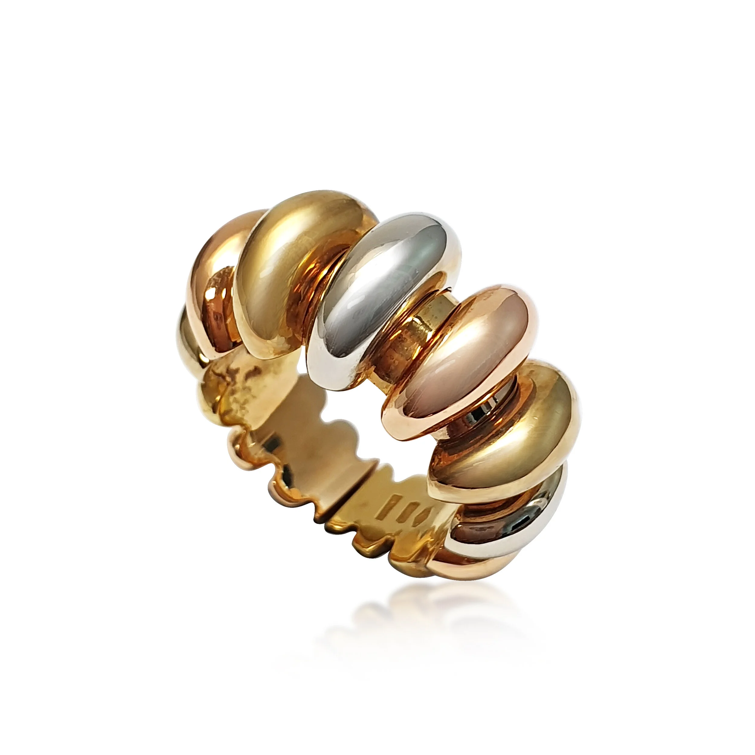 A Celtica Tri-Gold Ring, by Bulgari