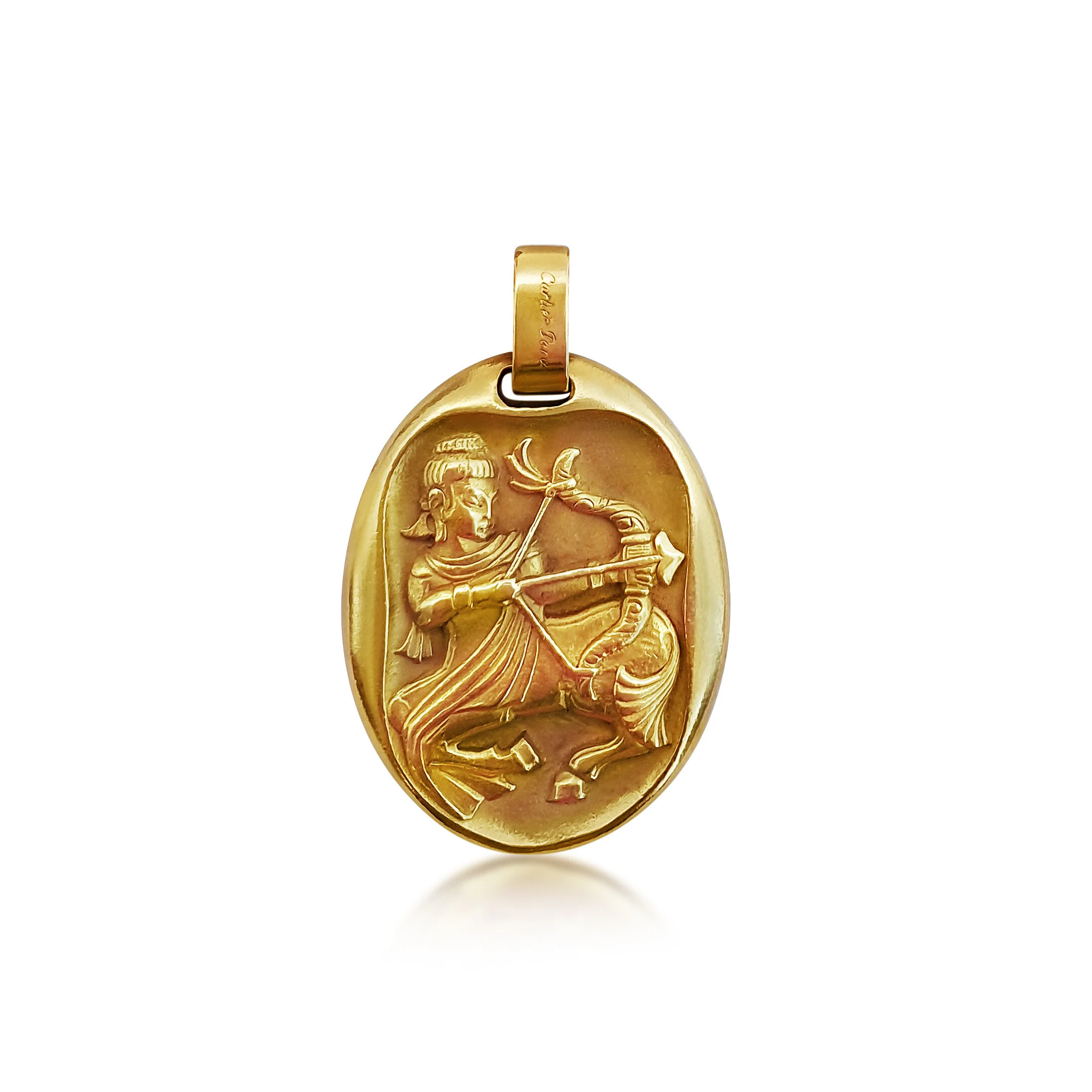 An 18K gold 'Sagittarius' Zodiac Pendant,  by Cartier