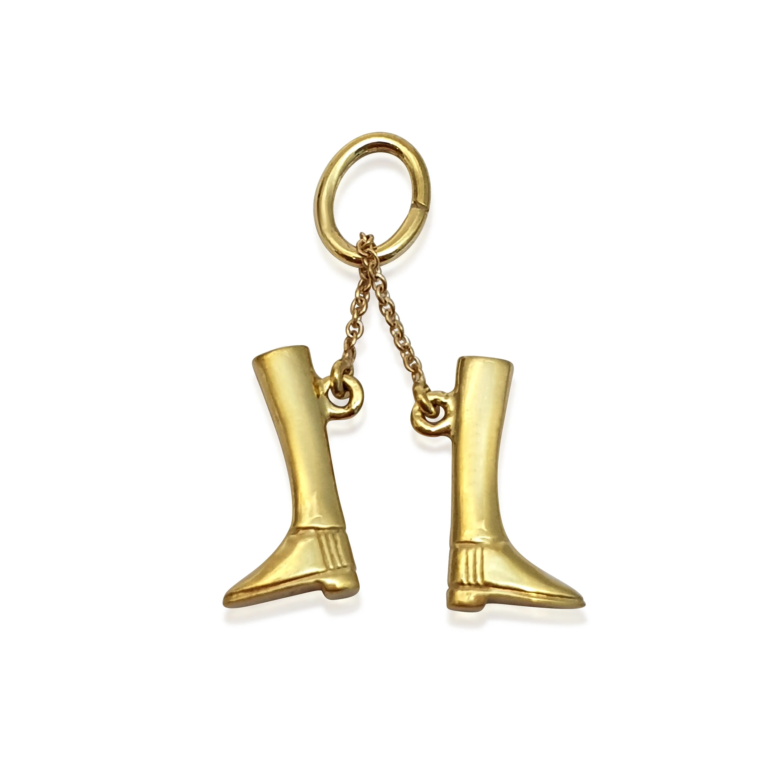 PD071:200325 18K YG Riding Boots Charm.jpg
