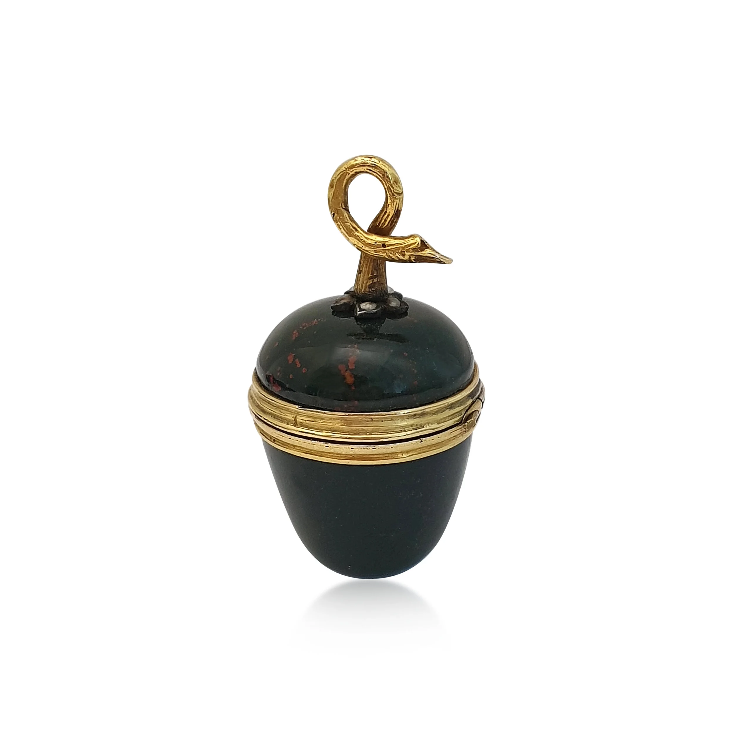 An Antique Bloodstone Vinaigrette
