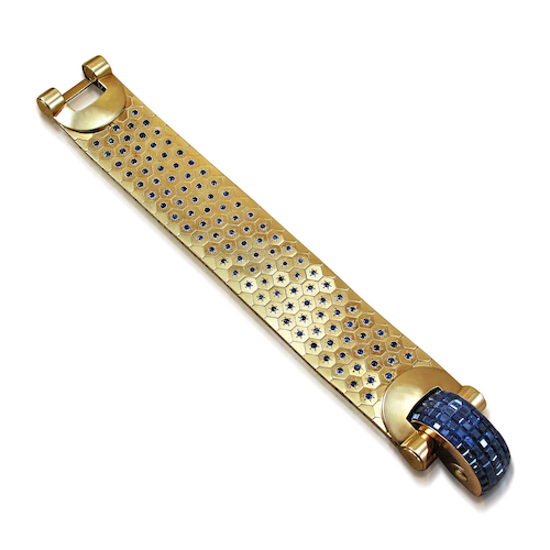  A Sapphire and Gold Ludo Bracelet, by Van Cleef &amp; Arpels 