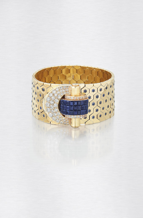  A Sapphire and Diamond Ludo Hexagone Bracelet, by Van Cleef &amp; Arpels 