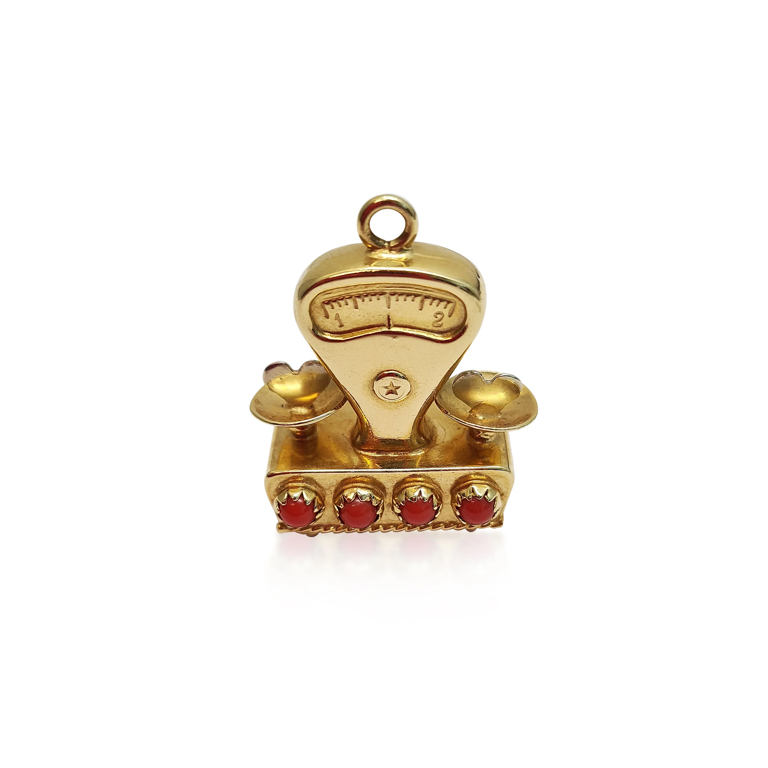 A Yellow Gold 'Love Scale' Charm