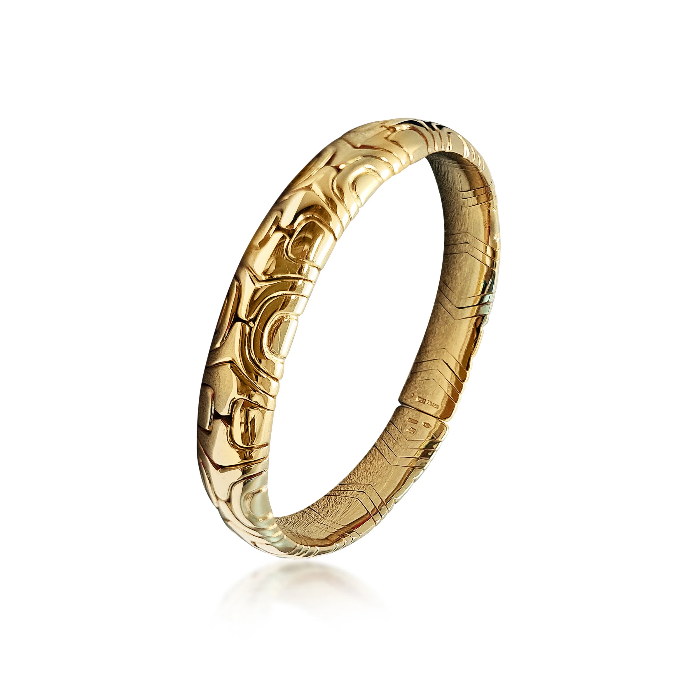 A Gold 'Alveare' Bangle, by Bulgari