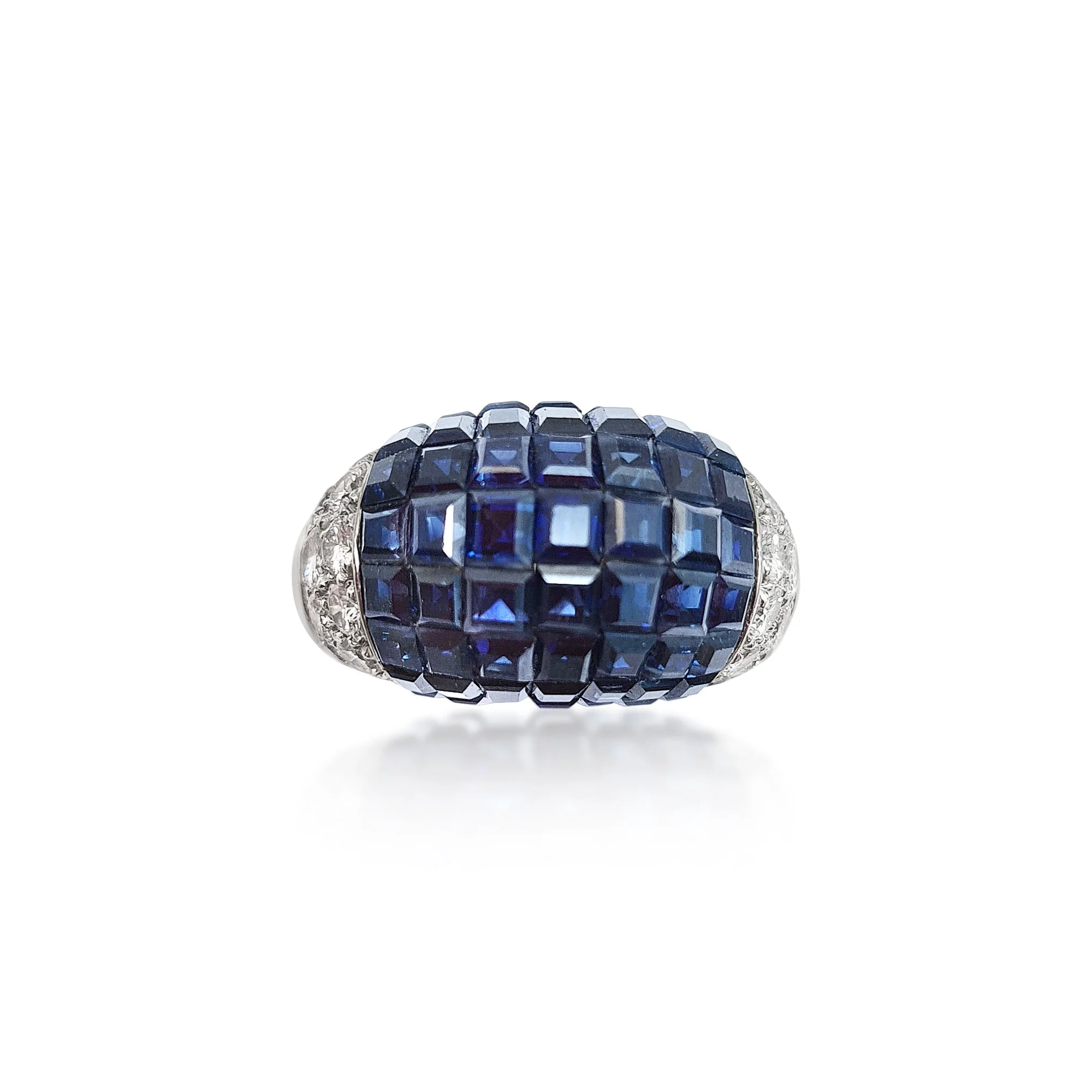 A Sapphire and Diamond Ring, by Van Cleef &amp; Arpels, circa 1980's
