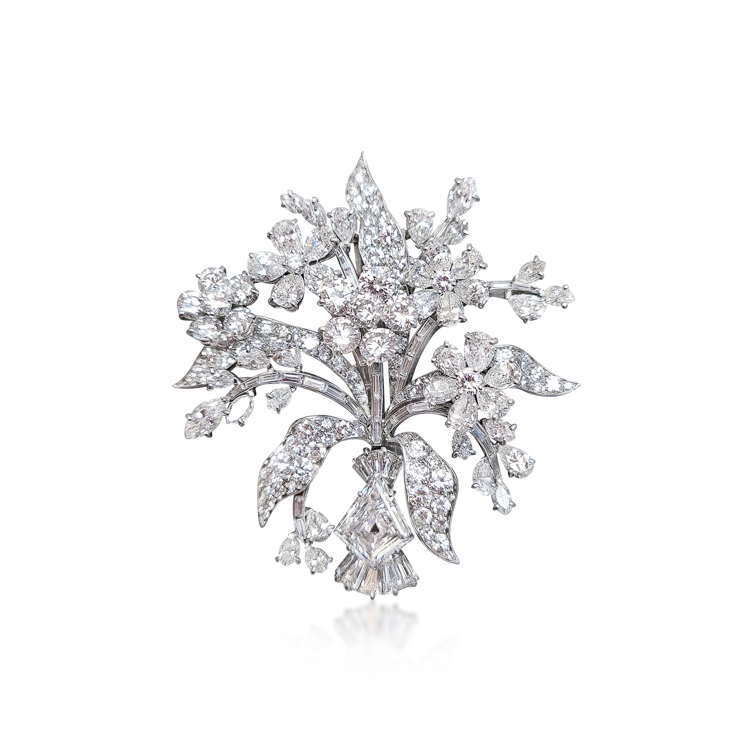 A Diamond 'Giardinetto' Brooch, by Bulgari, circa 1970's