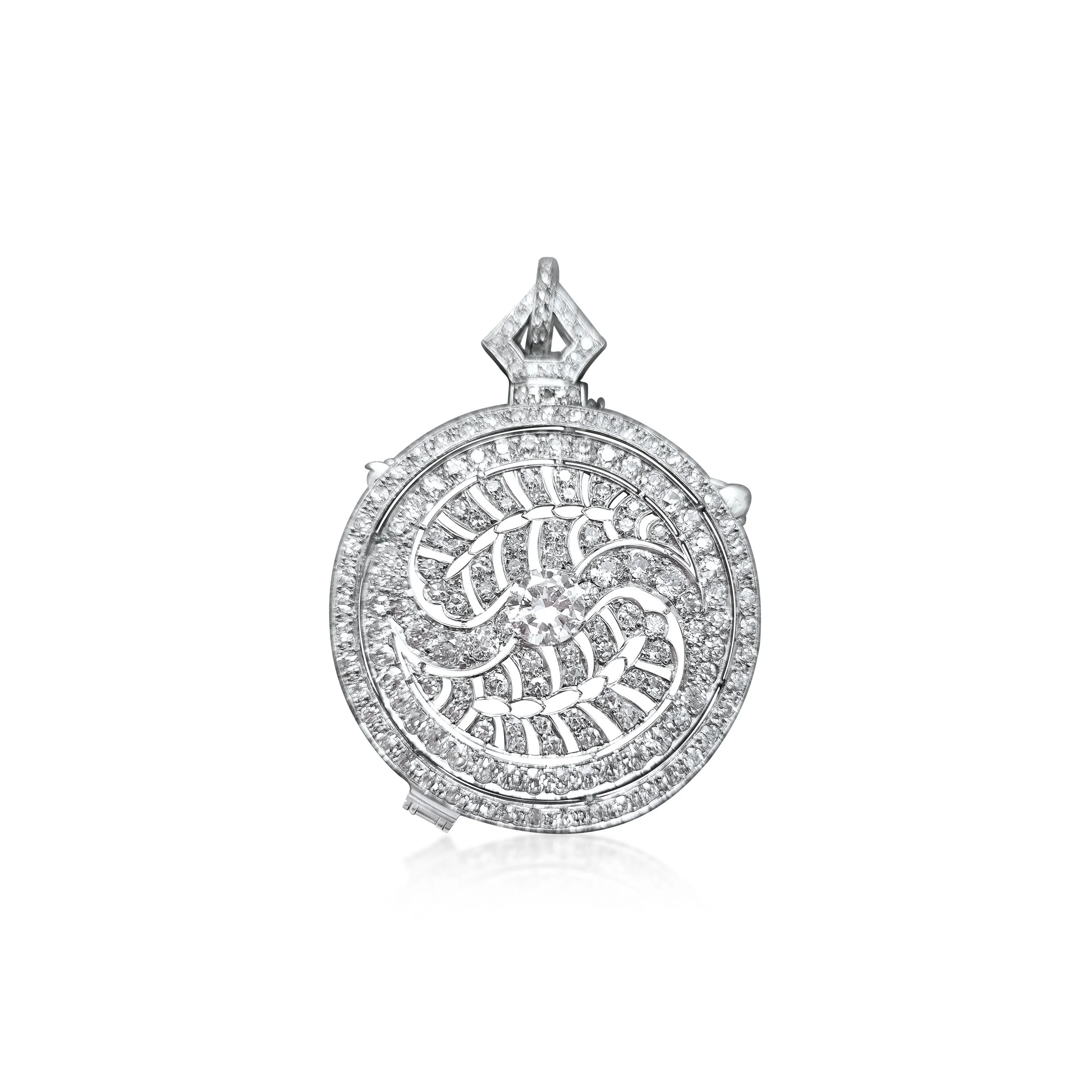 A Diamond and Platinum Lorgnette  