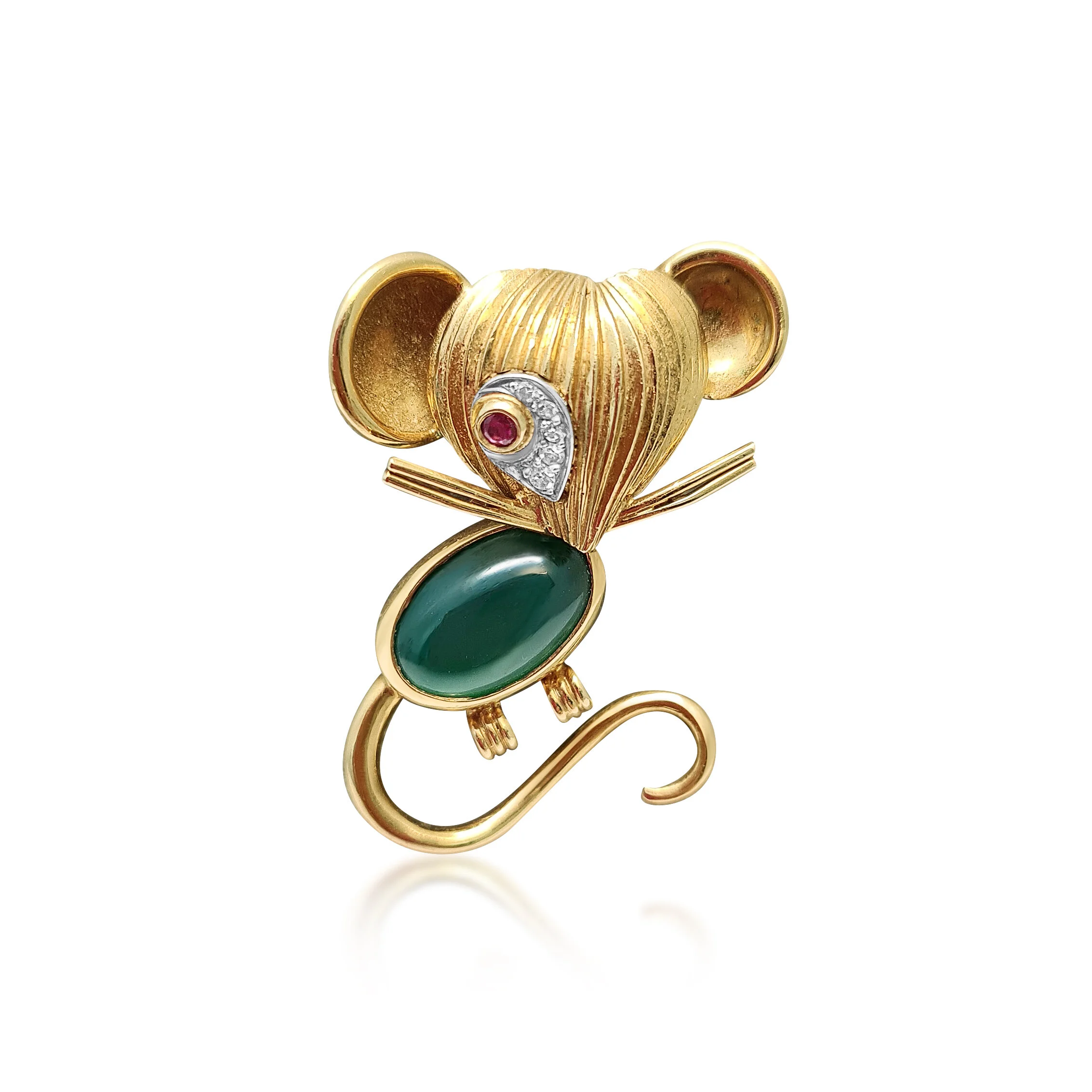 BO298:210306 A Chrysoprase and Gold Brooch by VCA .jpg