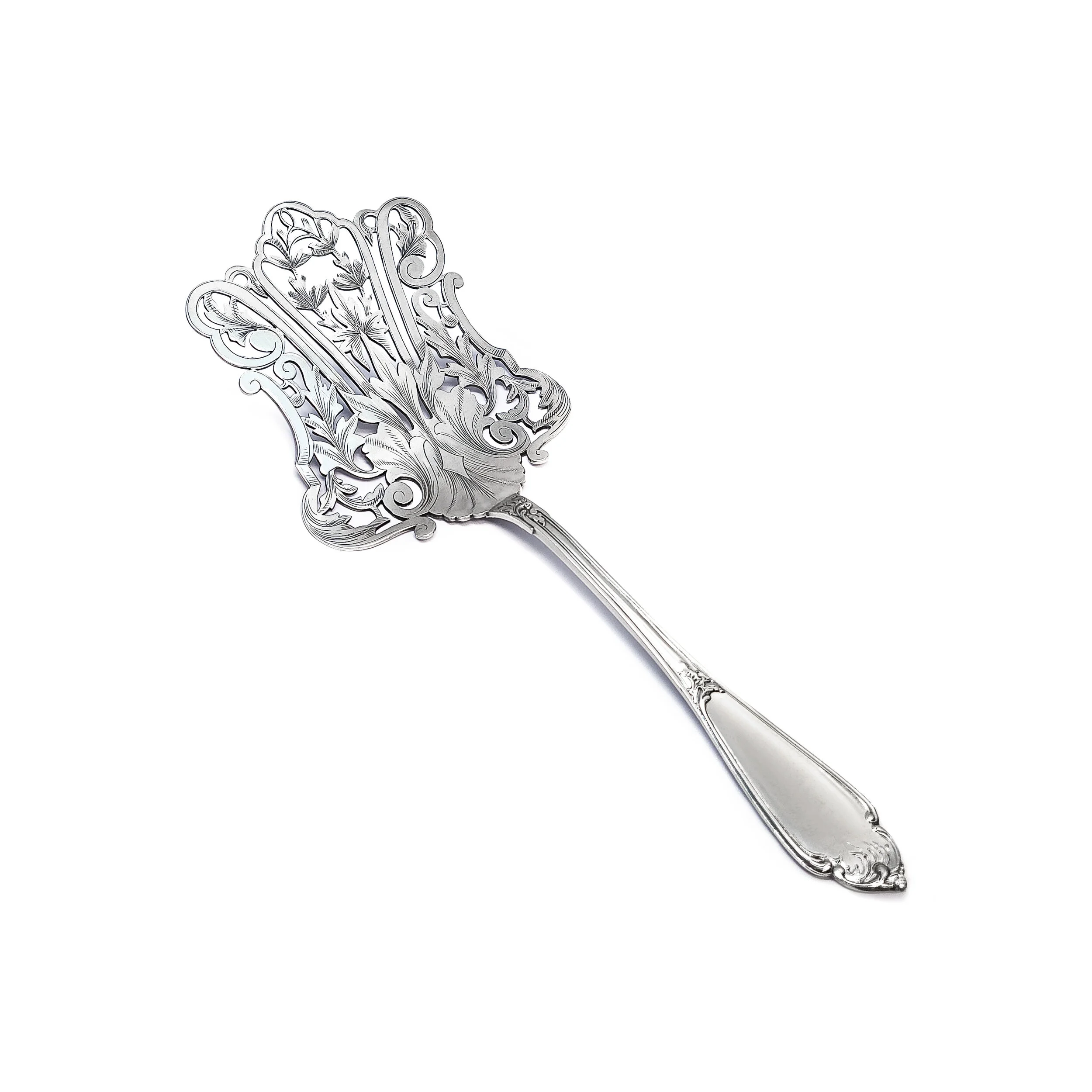 A Belgian Art Nouveau Silver Asparagus Server by Wolfers Frères