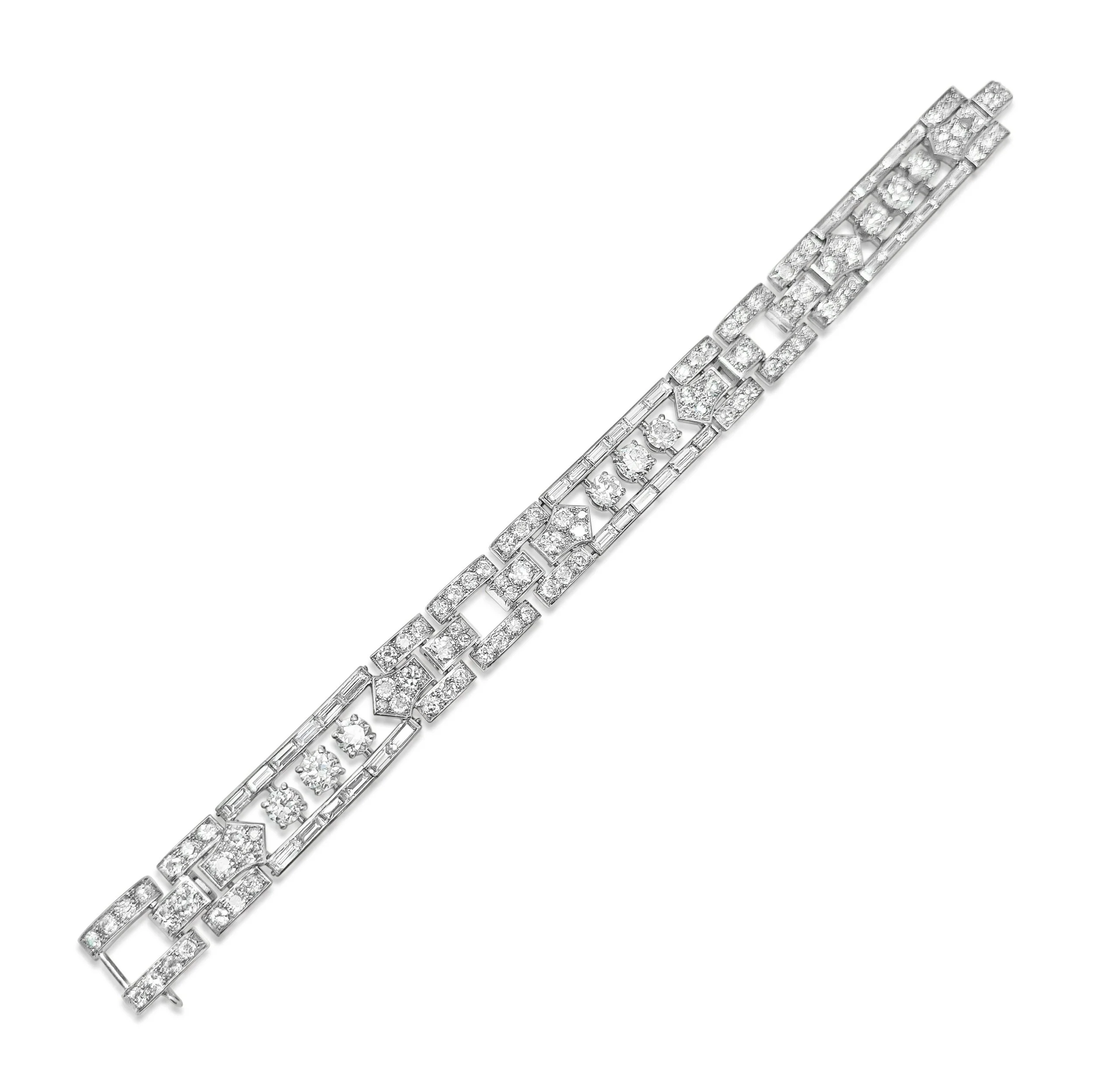 An Art Deco Diamond Bracelet by Boucheron, circa 1930's