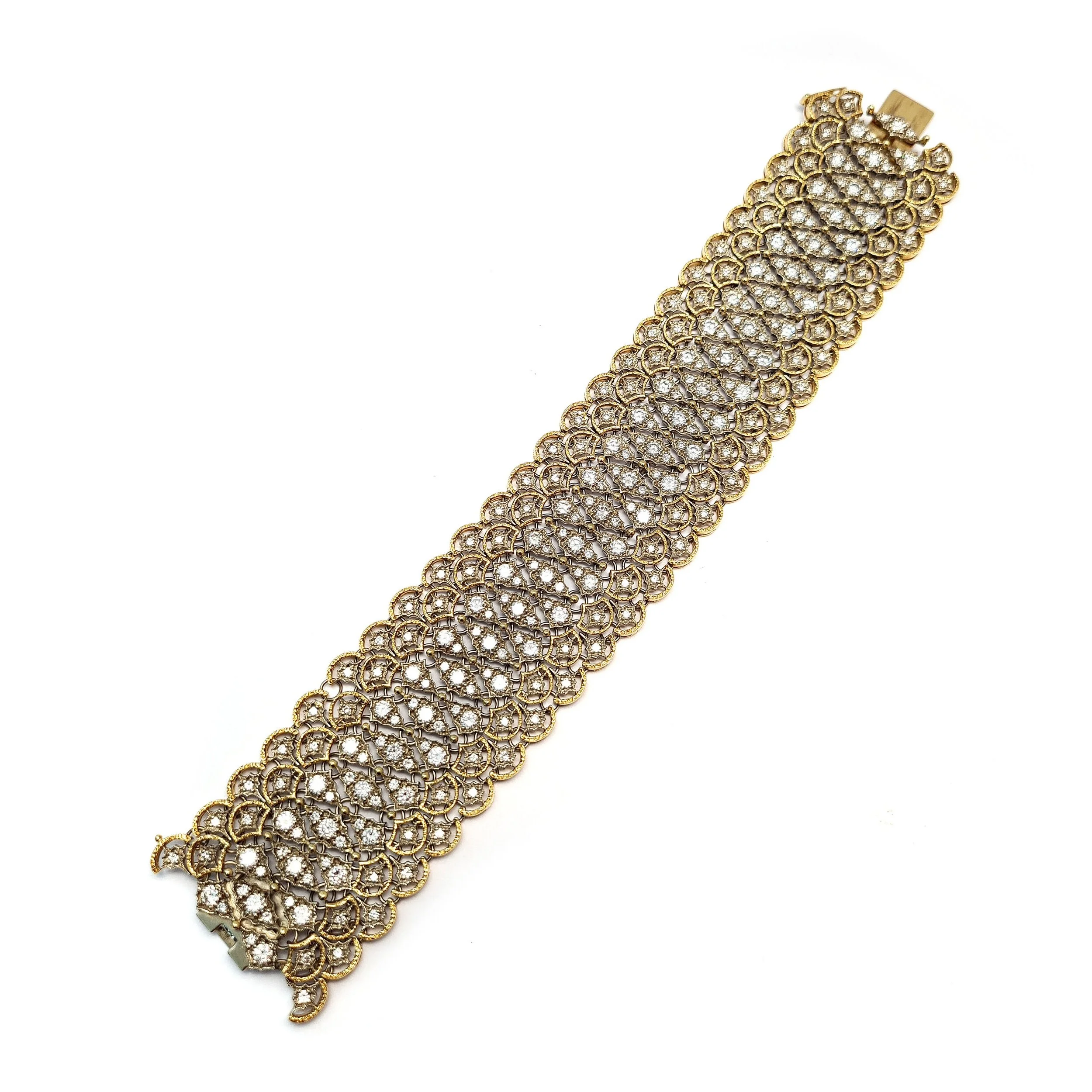 A Diamond and Gold Bracelet