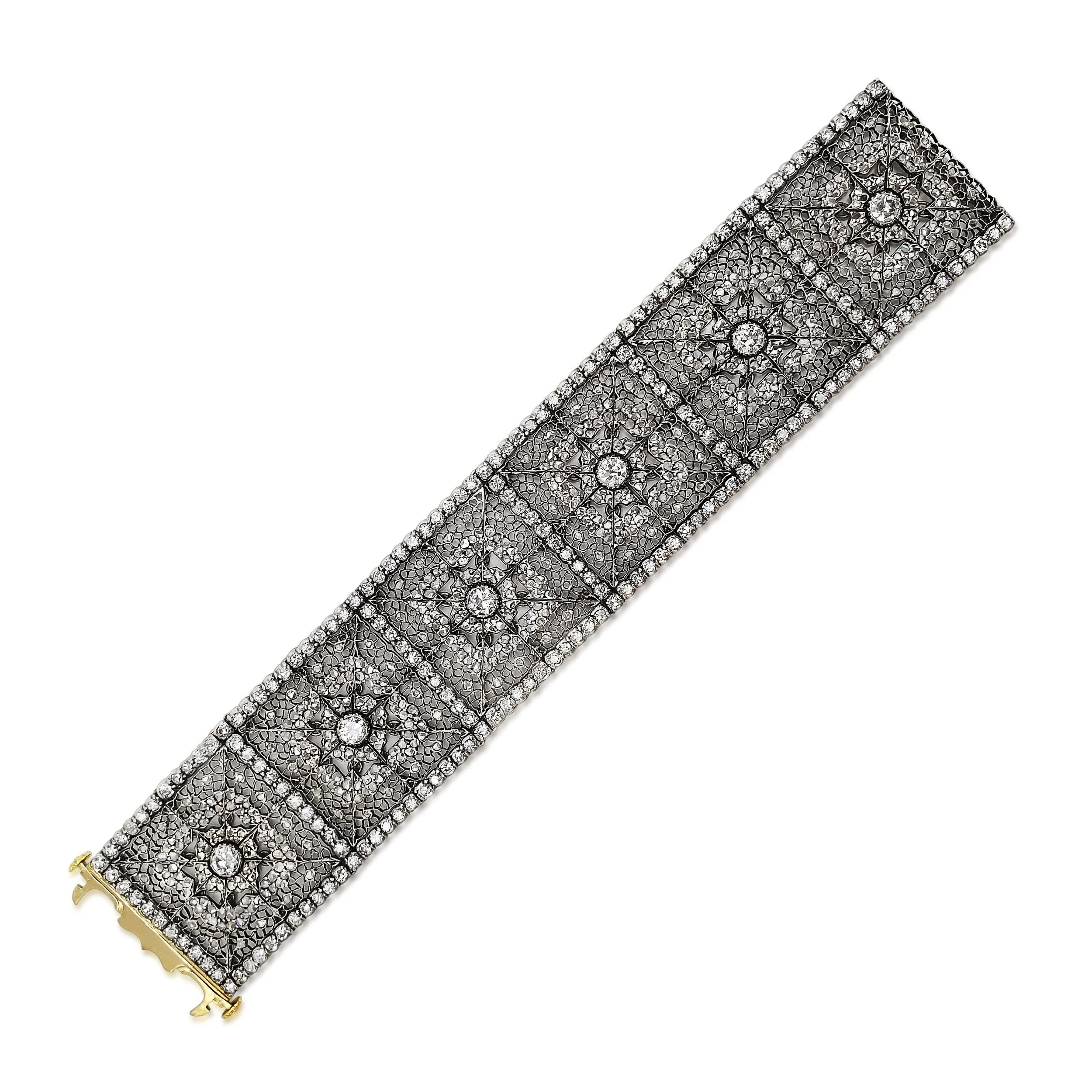 A Diamond, Silver and Gold Bracelet, by Buccellati