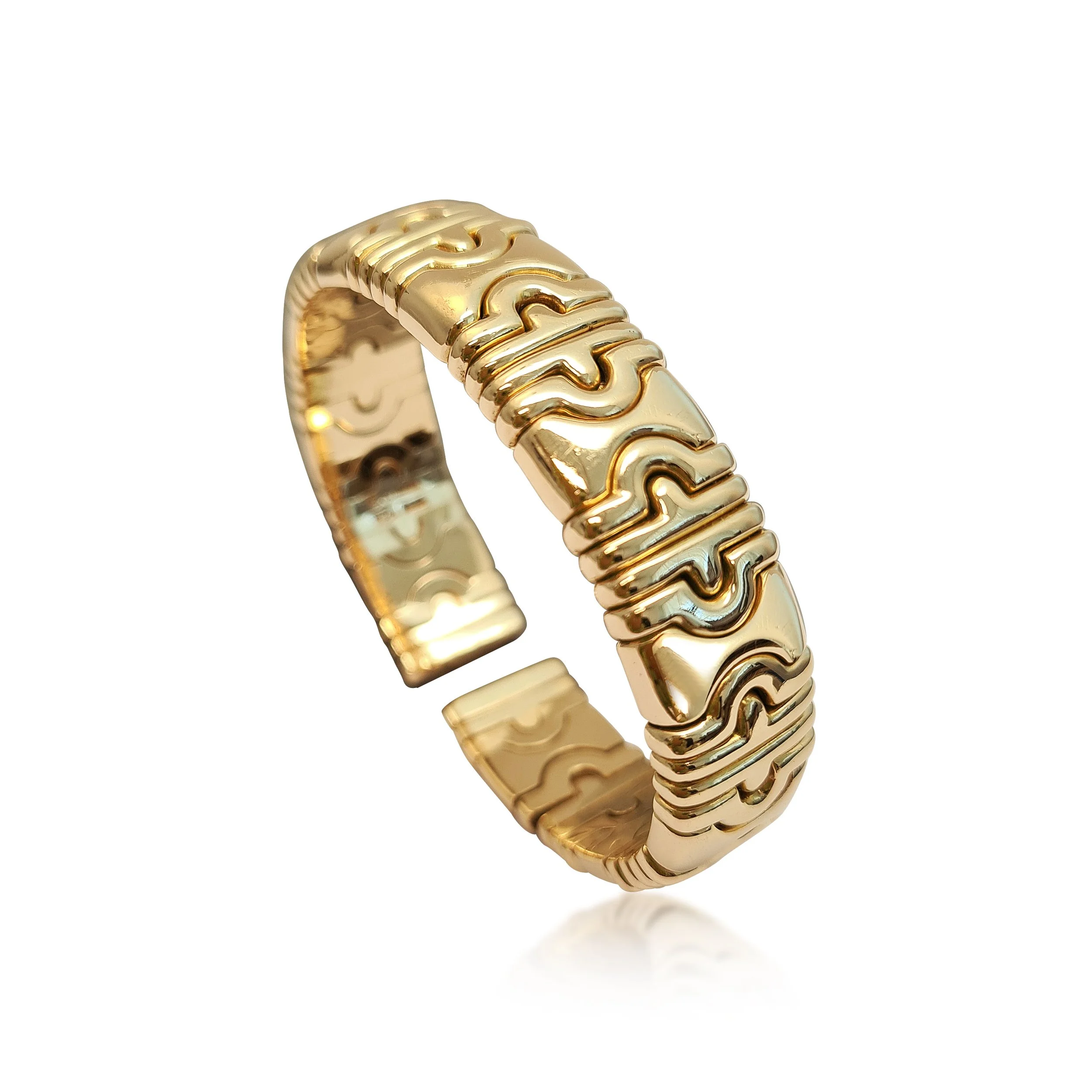An 18K Gold 'Parentesi' Bracelet, by Bulgari