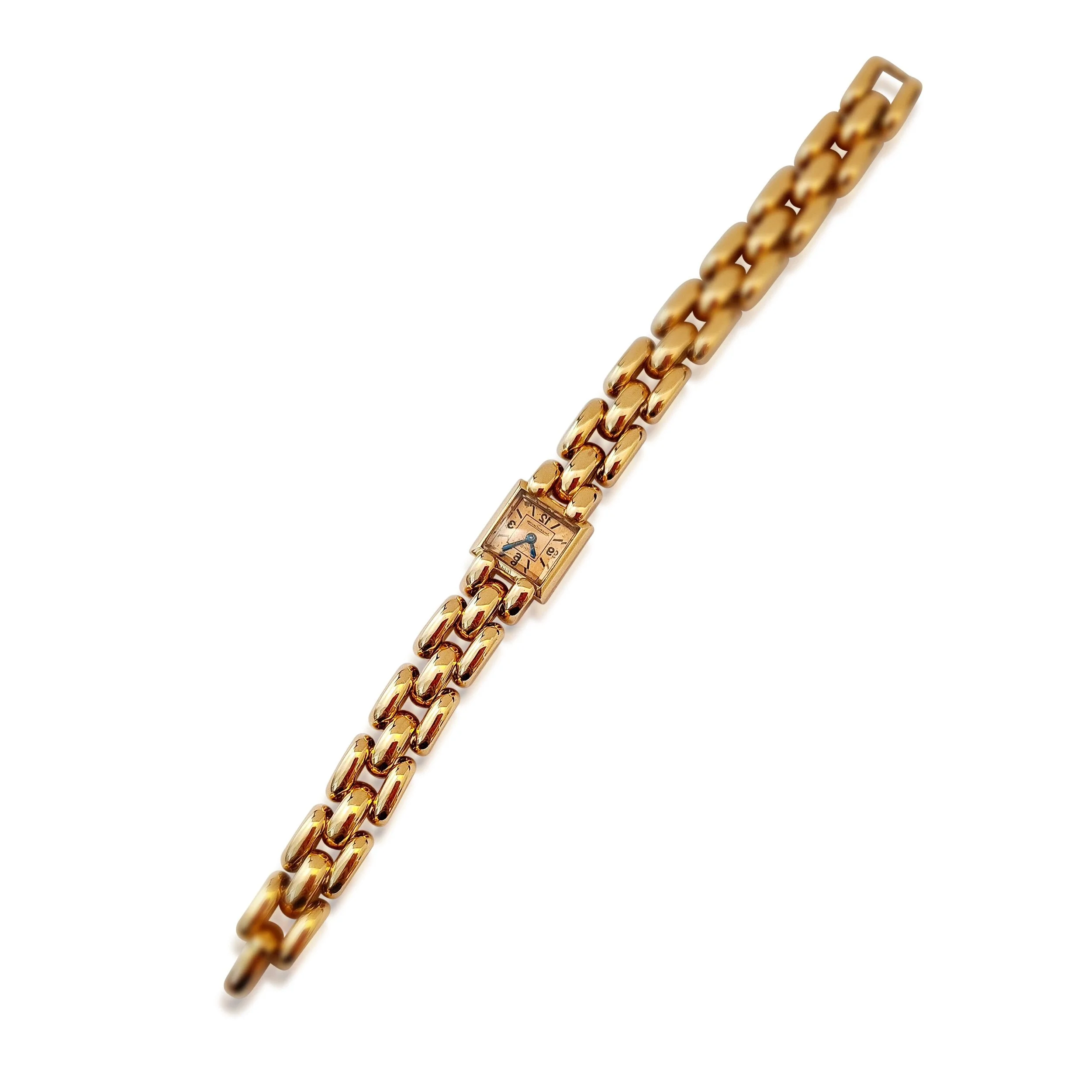 An 18K Gold Watch, by Jaeger-LeCoultre