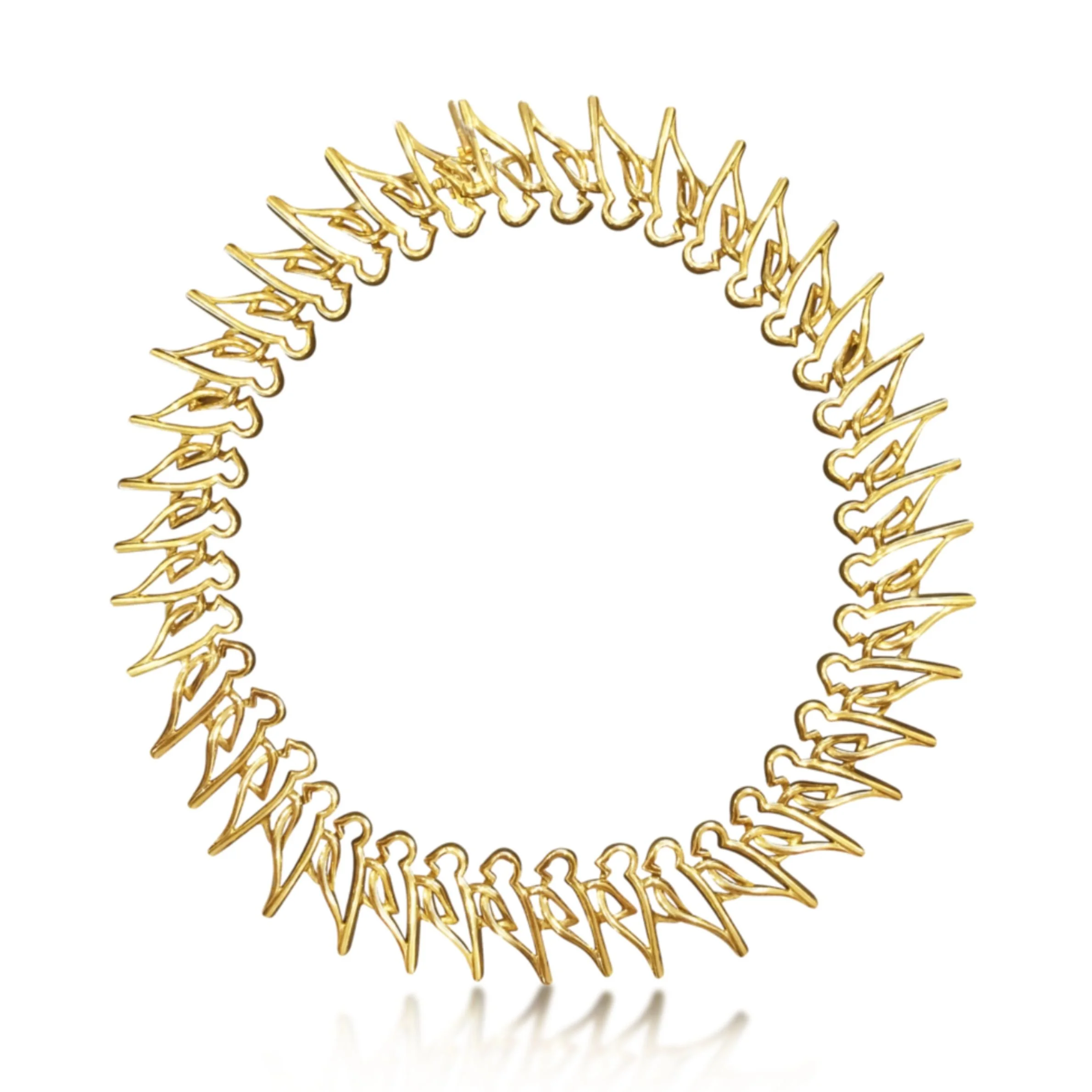 AN 18K GOLD "MOINEAUX" NECKLACE BY MELLERIO. CIRCA 1989