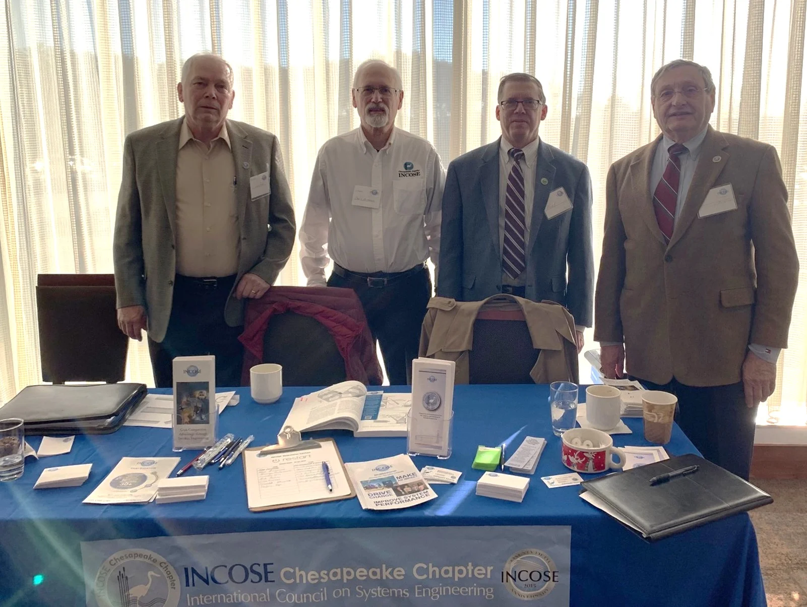 Participants of the January 28, 2019 reStart job fair event: L-R Butch Rappe, CSEP; Dave Alldredge, ESEP, Student Division Liaison; Mark Kaczmarek, ASEP, Membership Director; George Anderson, ESEP, Past President.