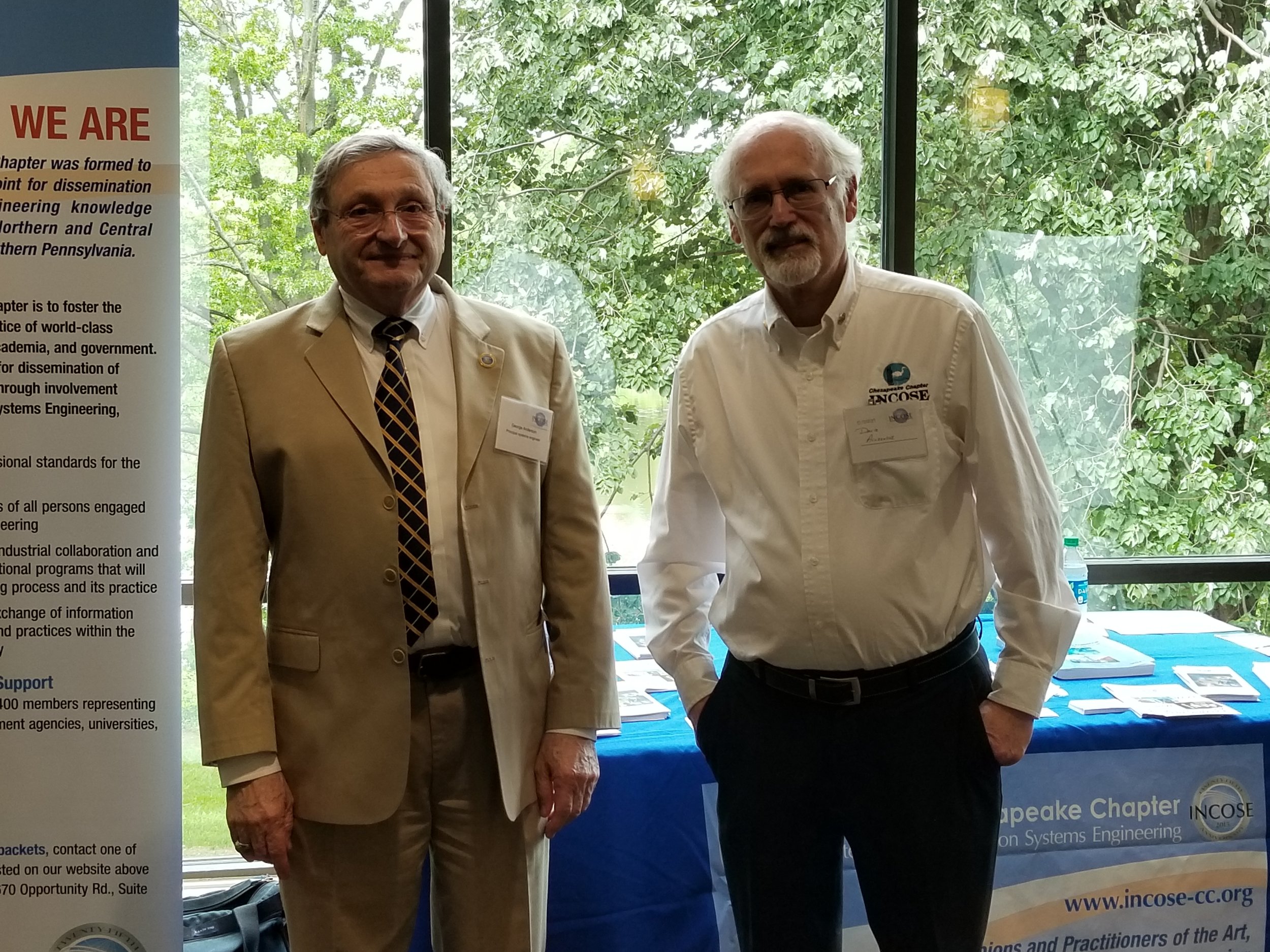  George Anderson and Dave Alldredge at the May 23, 2018 reStart job fair 