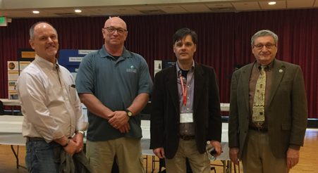 Chesapeake Chapter 2017 Baltimore Science Fair Judges (left to right) Chuck Struchen, Charlie Welch, Clinton Hilliard, George Anderson, ESEP, Judge not pictured: Tom Platt