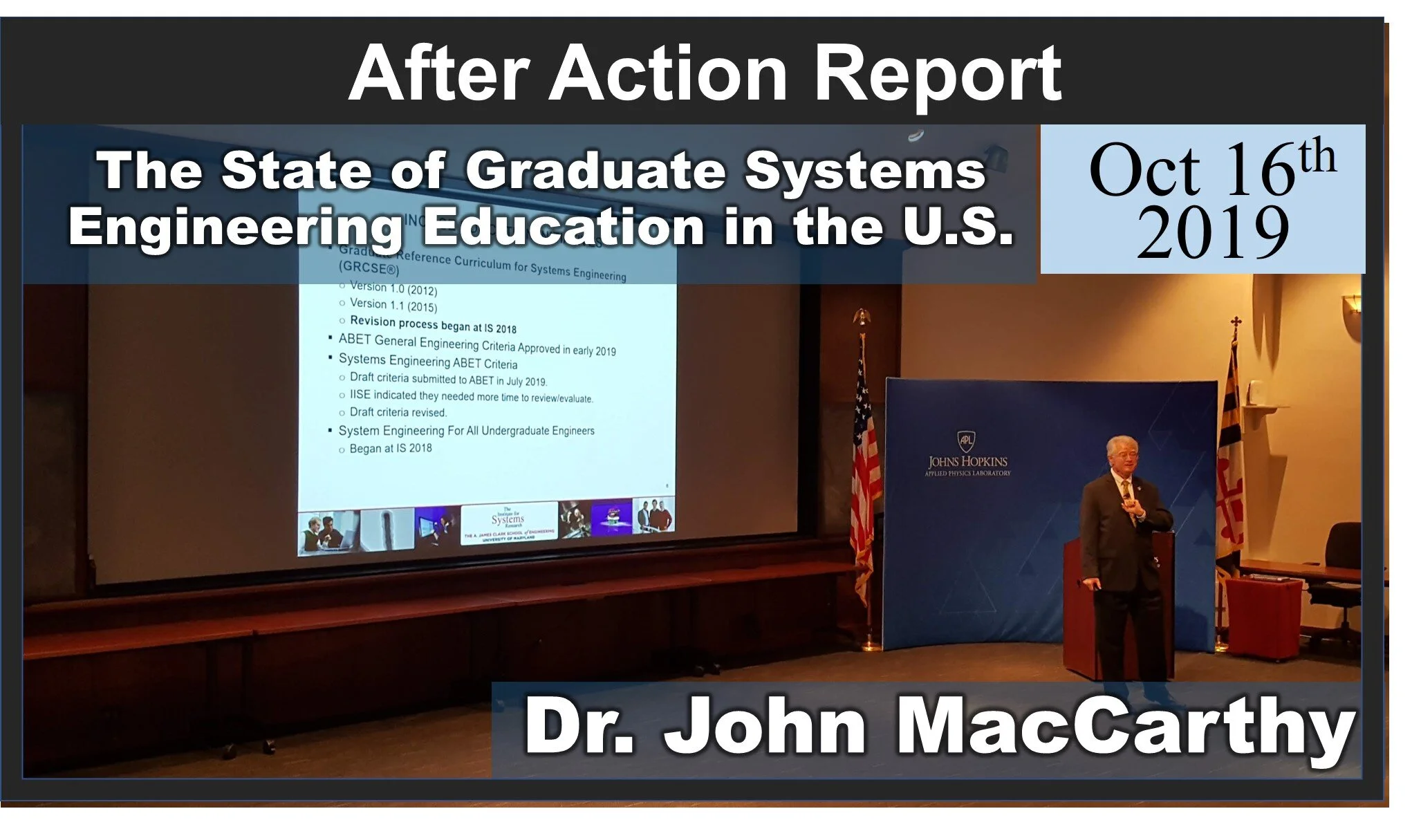 2019-10-16: The State of Graduate Systems Engineering Education in the U.S.