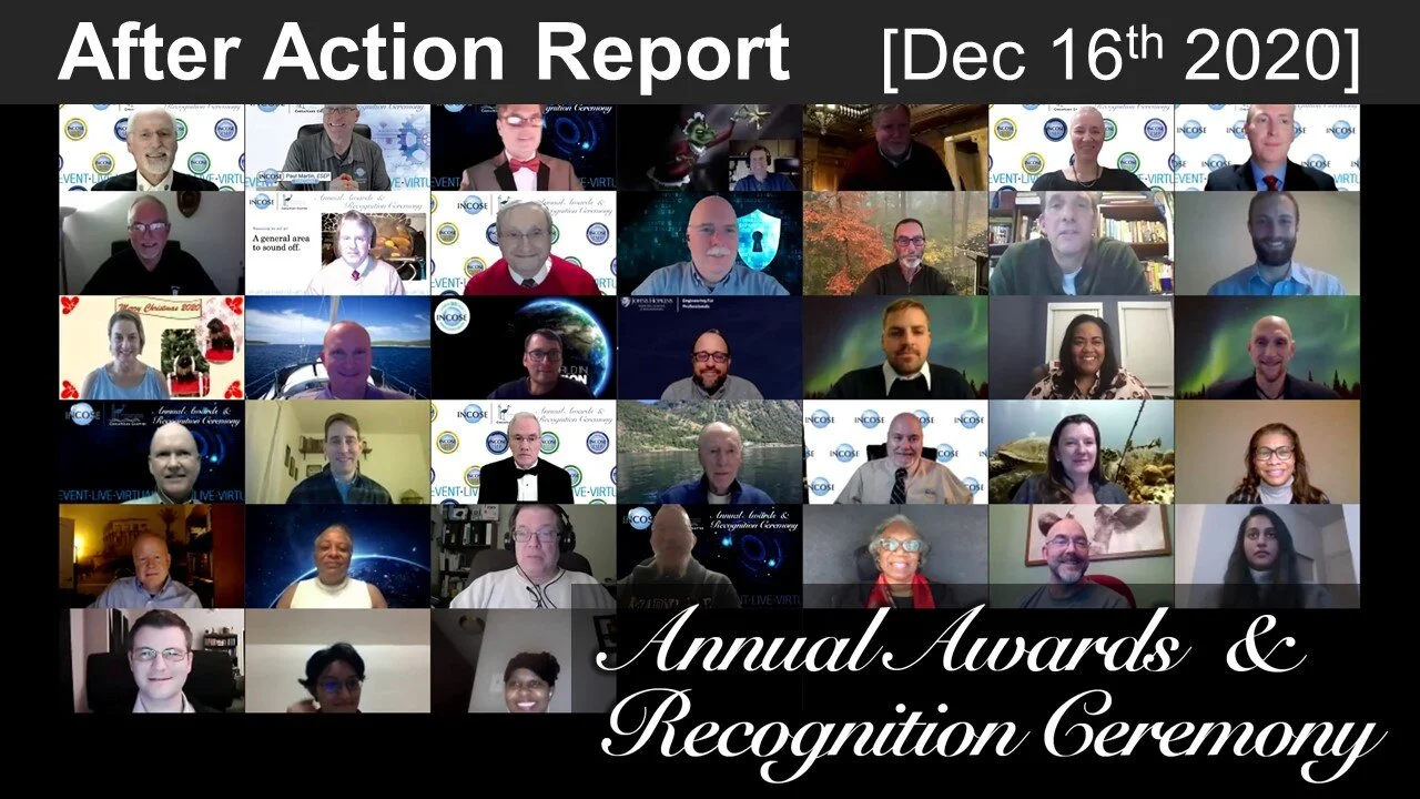 2020 INCOSE Chesapeake Chapter Annual Awards & Recognition Ceremony