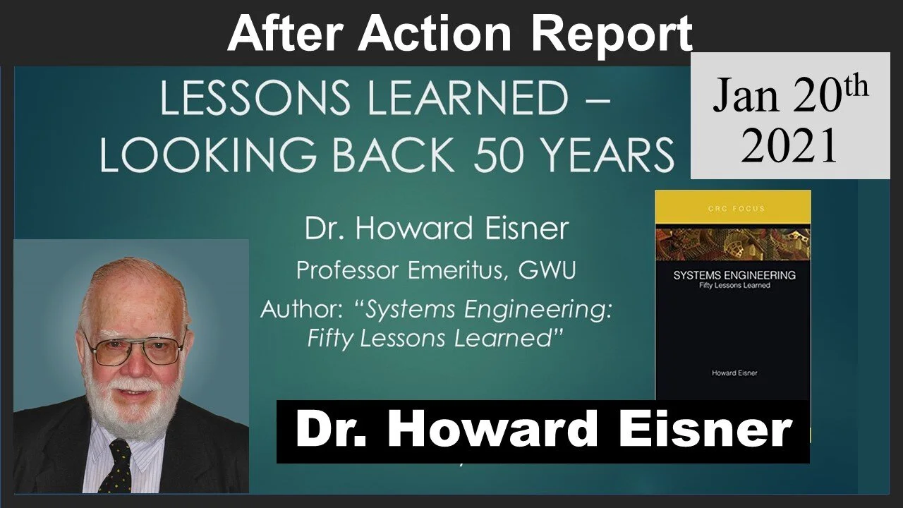 2021-01-20: Lessons Learned from Fifty Years of Systems Engineering Experience