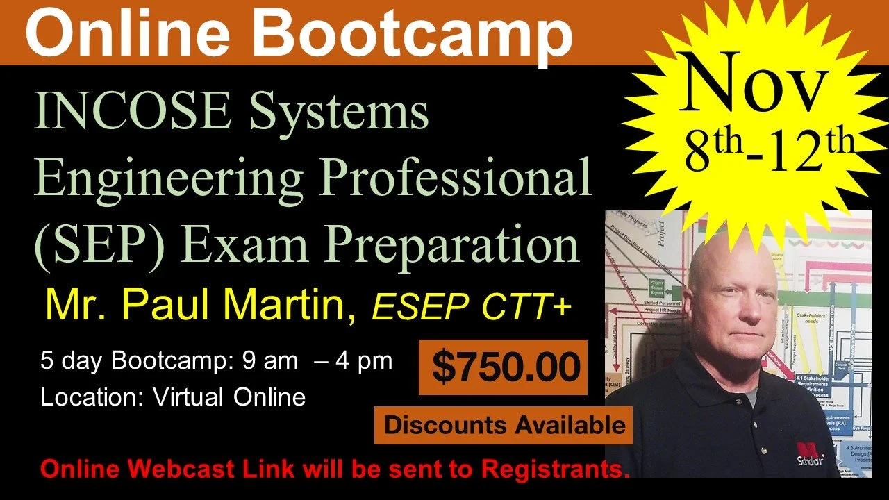 SE Scholar INCOSE SEP Exam Preparation Course