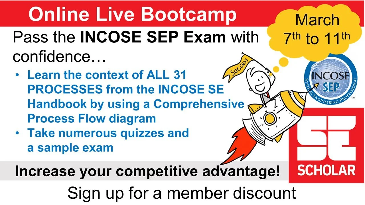 SE Scholar INCOSE SEP Exam Preparation Course