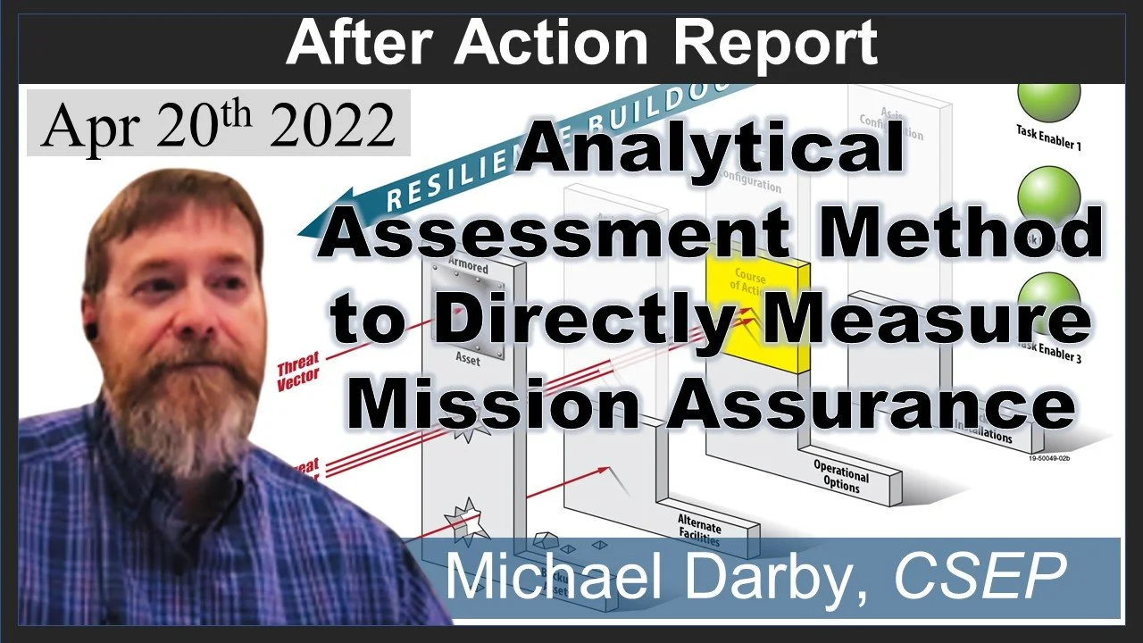 2022-04-20: Analytical Assessment Method to Directly Measure Mission Assurance (Darby)