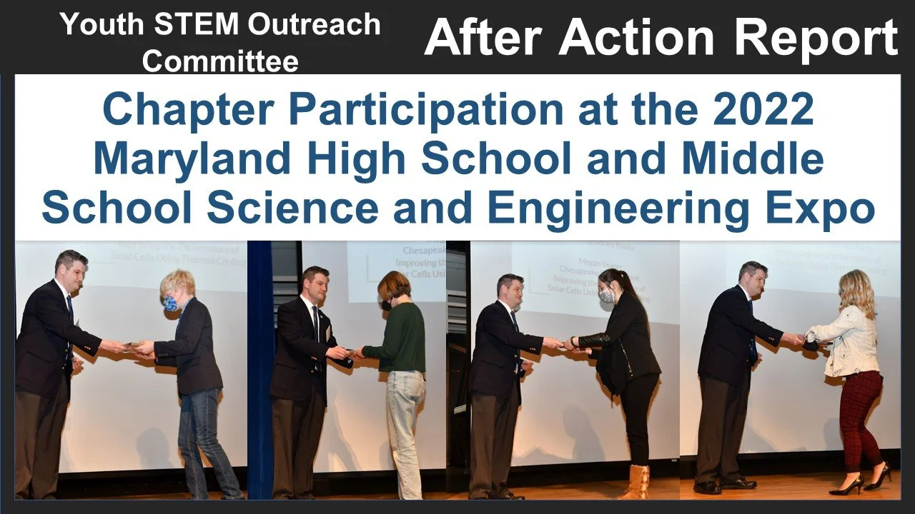 Chapter Youth Outreach Report: 2022 Science Fairs
