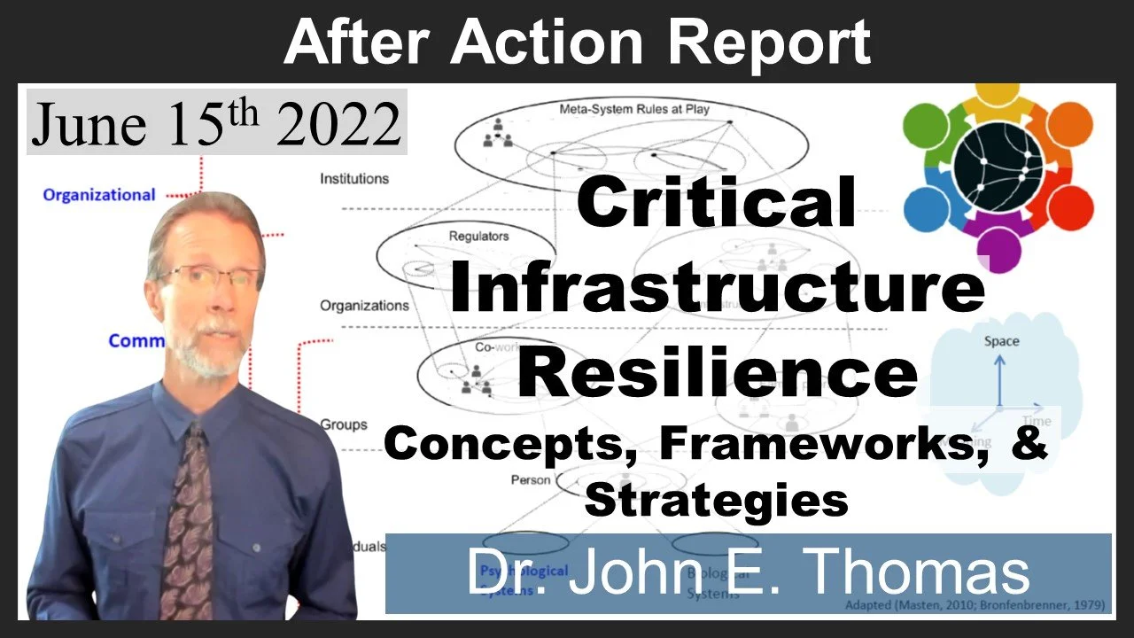 2022-06-15: Critical Infrastructure Resilience - Concepts, Frameworks, & Strategies  (Dr. Thomas)