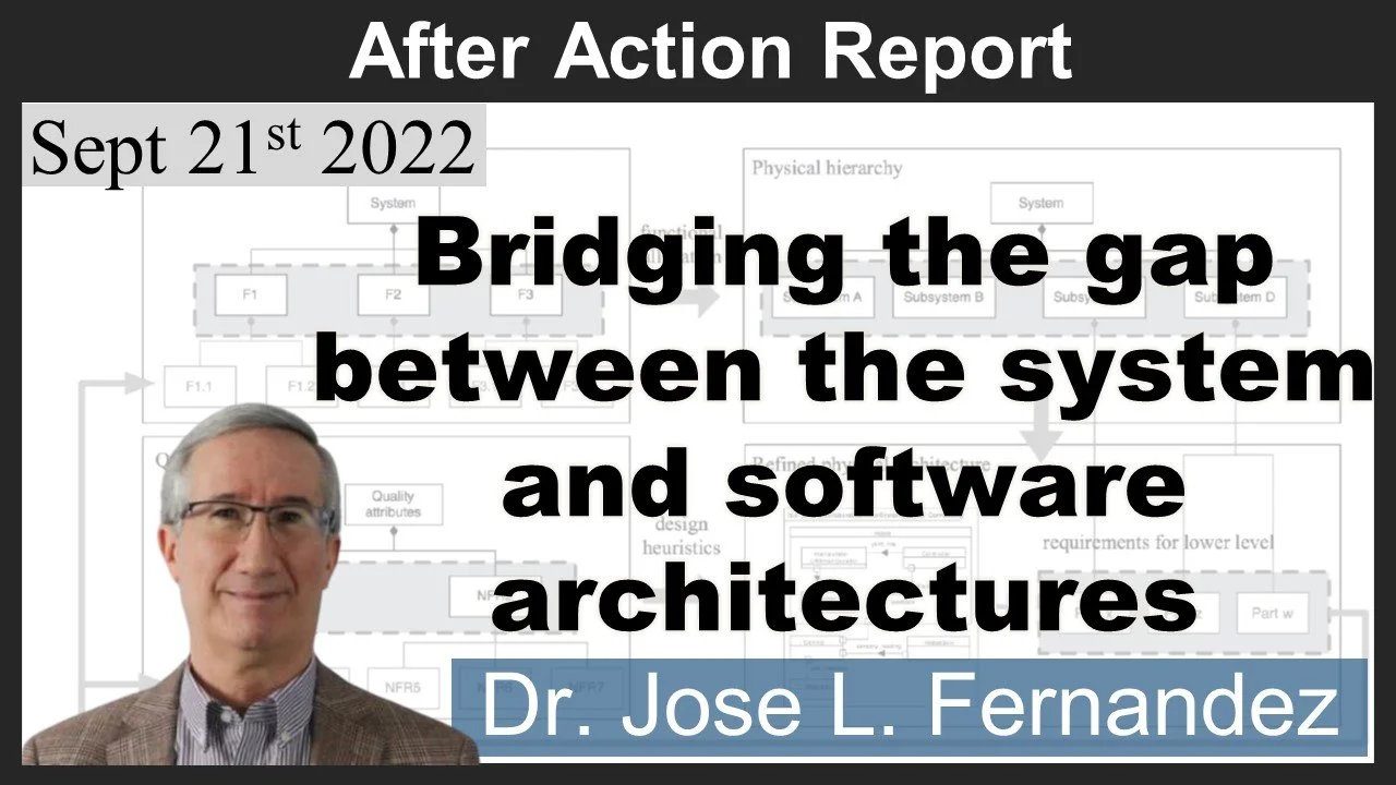2022-09-21: Bridging the Gap Between System and Software Architectures (Fernandez)