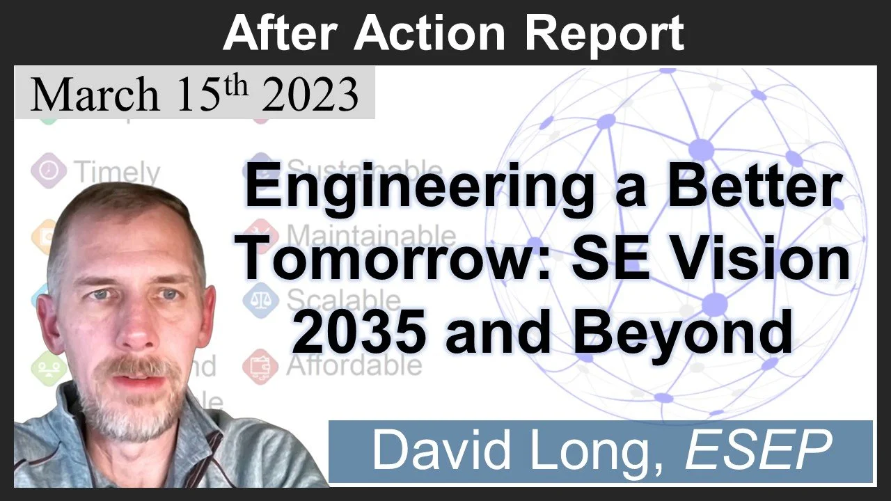 2023-03-15: Engineering a Better Tomorrow: SE Vision 2035 and Beyond (Long)