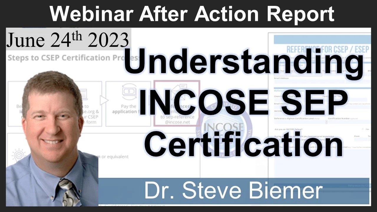 2023-06-24: Understanding INCOSE SEP Certification (Biemer)