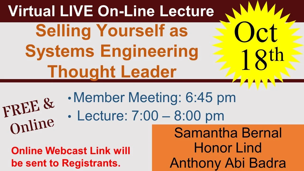 Selling Yourself as A Systems Engineering Thought Leader