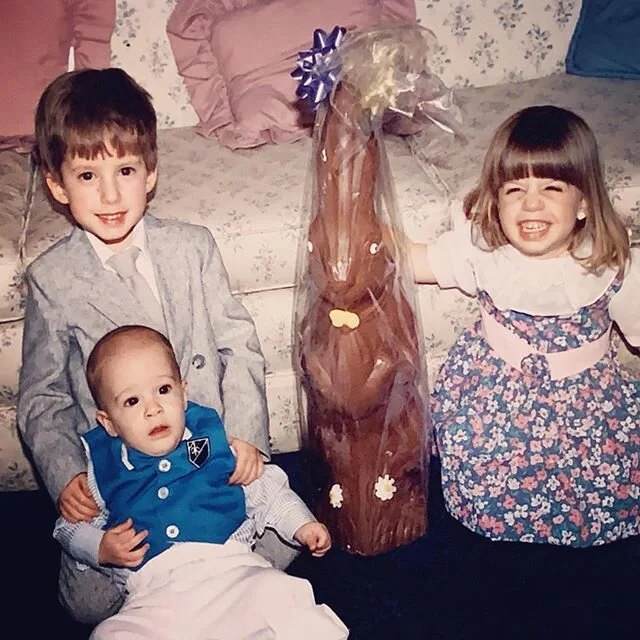 Easter was pretty close to Christmas for us... lots of food, family, gifts, and chocolate bunnies that weigh more than your cousins. 
#easter #eastersunday #eastermorning #chocolatebunny #syracuse #1991 #easterthrowback #cuse #northsyracuse #familyti