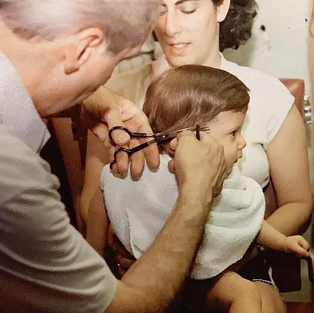 Happy Mother&rsquo;s Day Mom... One of my favorite photos of my mom and her dad (aka Papa Bob the barber) in April of 1986 during my very first haircut. It looks like it took 10 months to need a haircut, I&rsquo;ve gone 2 months now during this pande