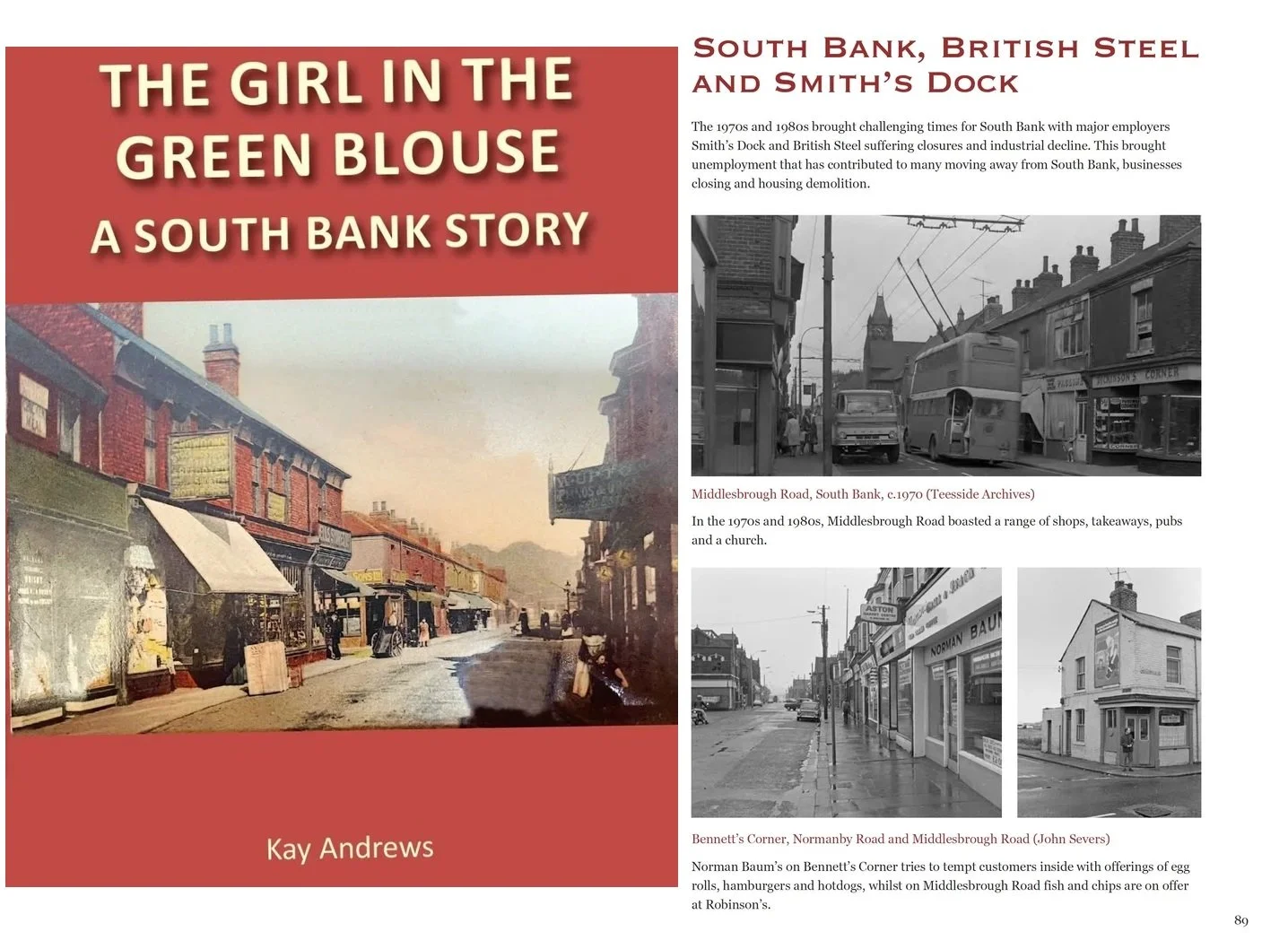 South Bank Special - The Girl in the Green Blouse: A South Bank Story & Memories of Middlesbrough in the 1970s and 1980s