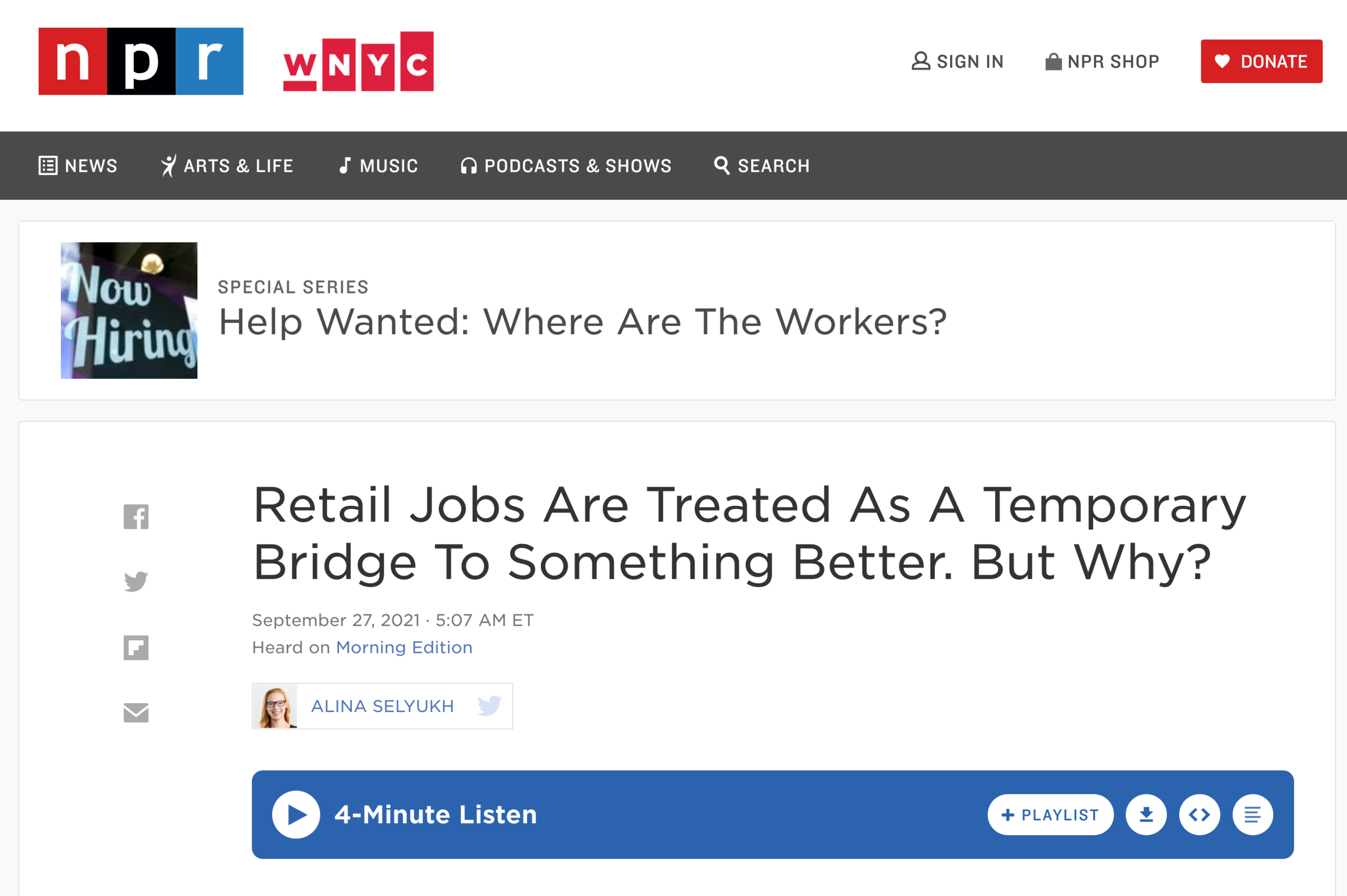 NPR - Morning Edition