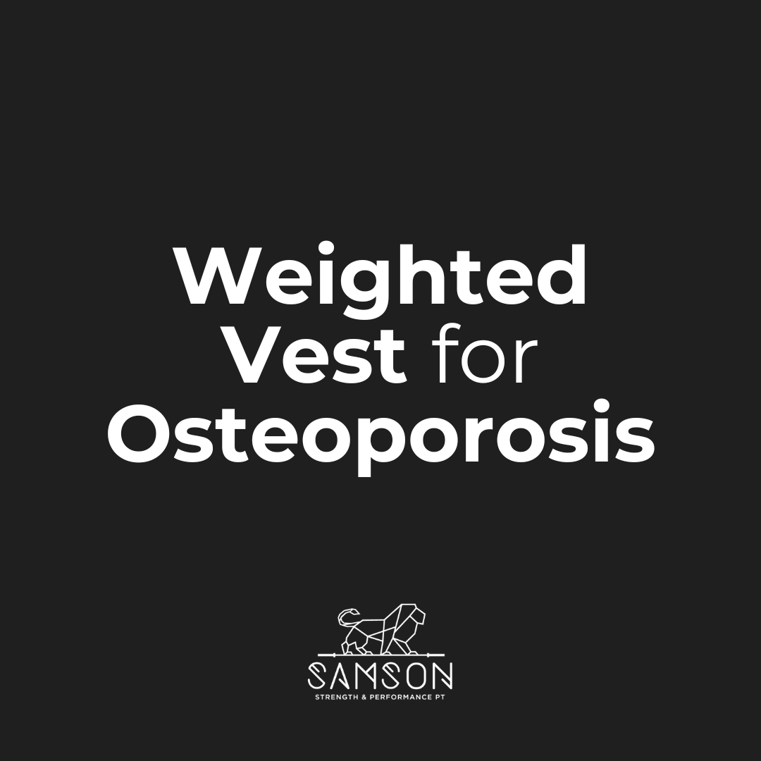 Weighted Vest for Osteoporosis: Why Walking Alone Isn’t Enough for Bone Strength