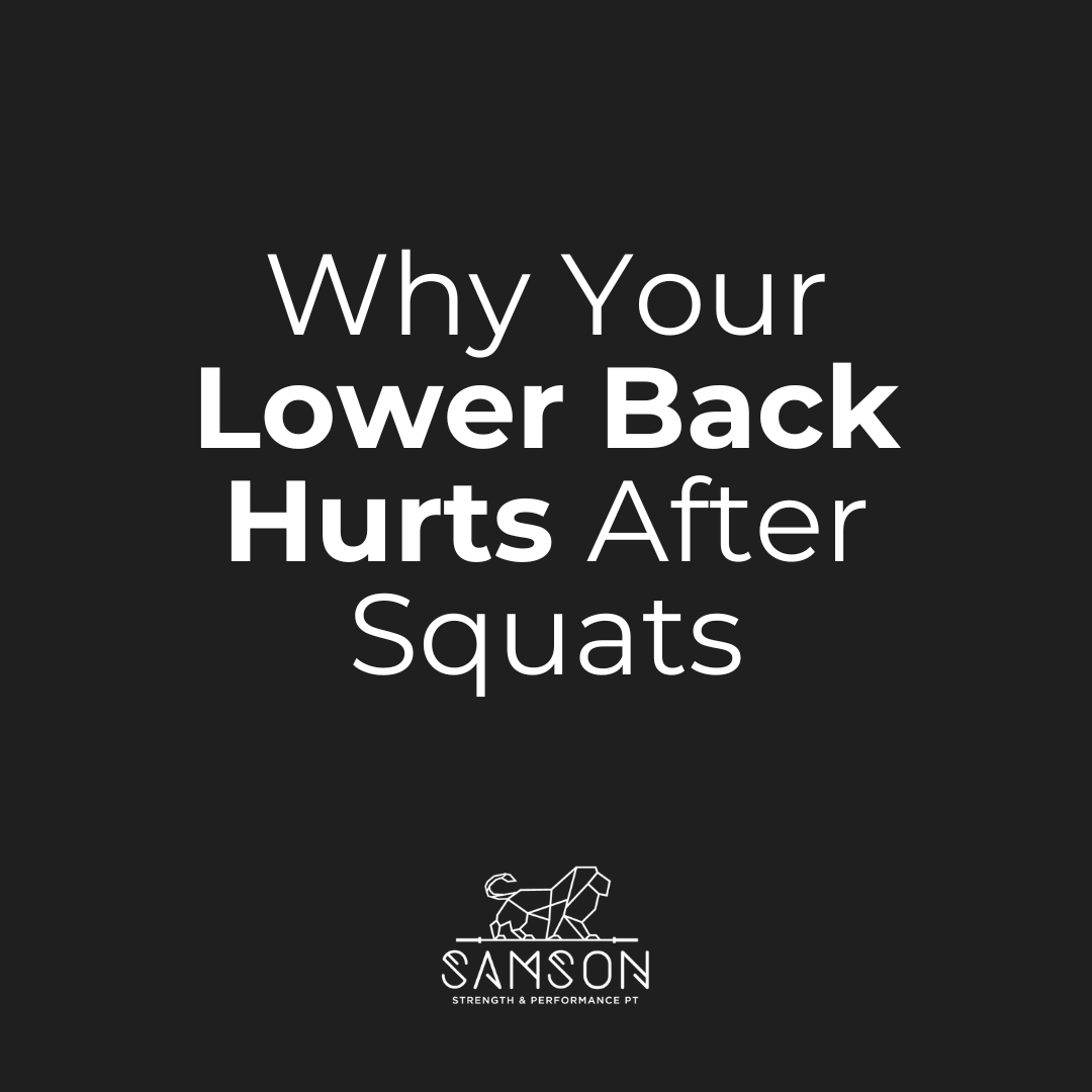 Why Your Lower Back Hurts After Squats