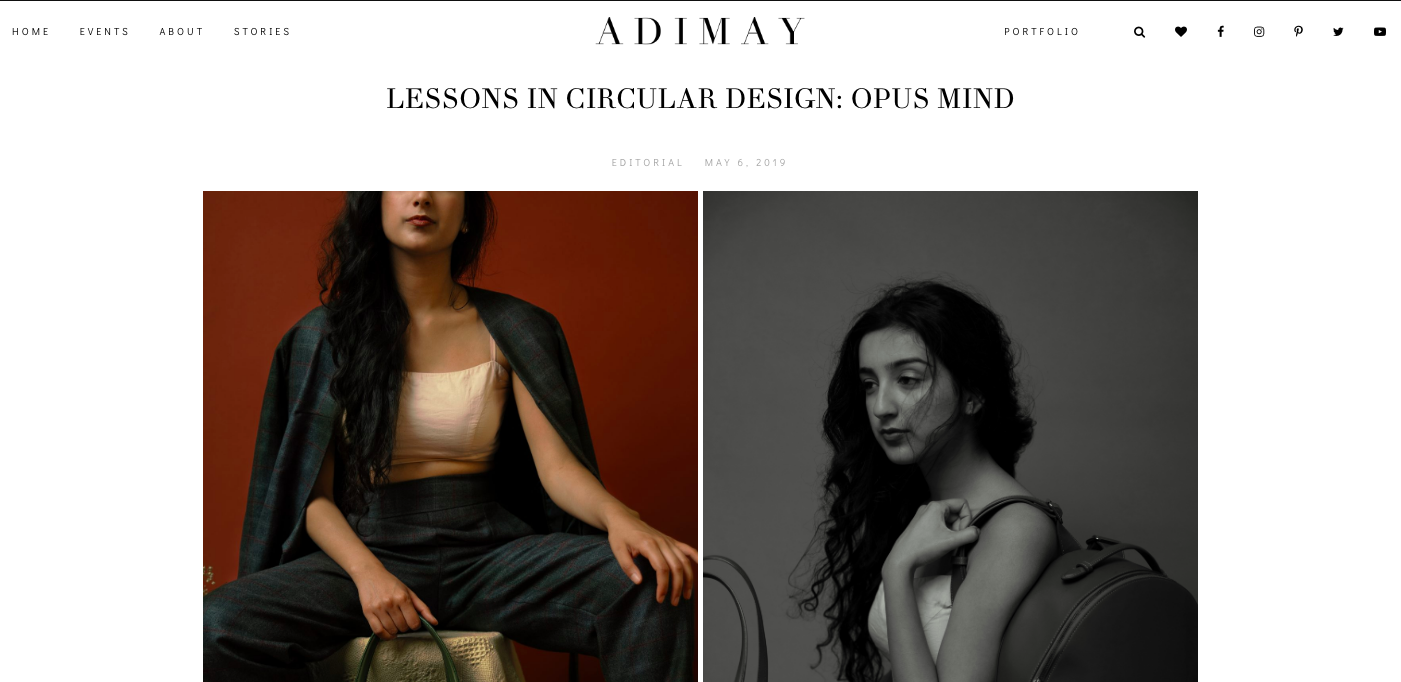 Blogger feature: adimay sustainable fashion blog