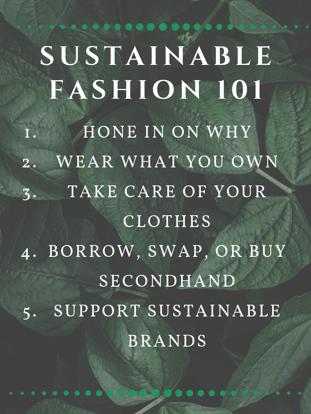 A Beginner's Guide to Sustainable Fashion — The Sensible Fay