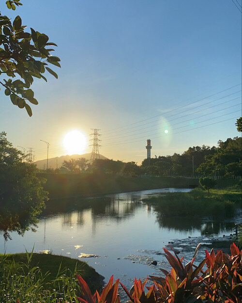 Taipei Taiwan Bridge Sunset.JPG