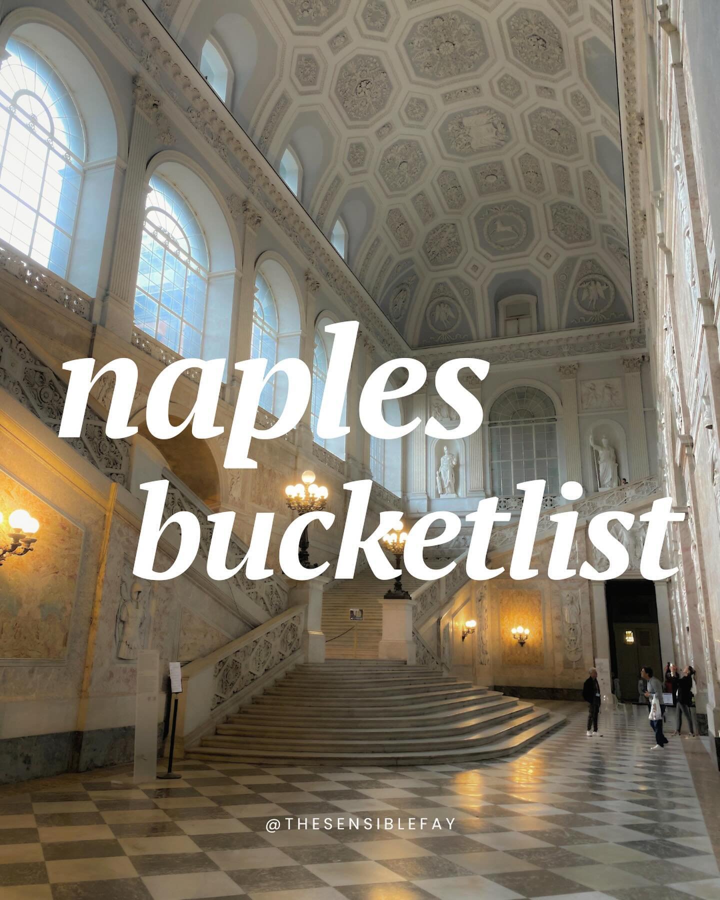 Visiting Naples, Italy for the first time? Add these things to your bucket-list!

+ start your day off with a coffee and sfogliatella at gran caffe gambrinus

+ spend your morning people watching at piazza del plebiscito

+ take a day trip to pompeii