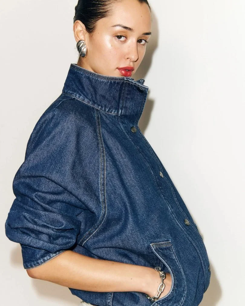 Denim Bomber - $268.00