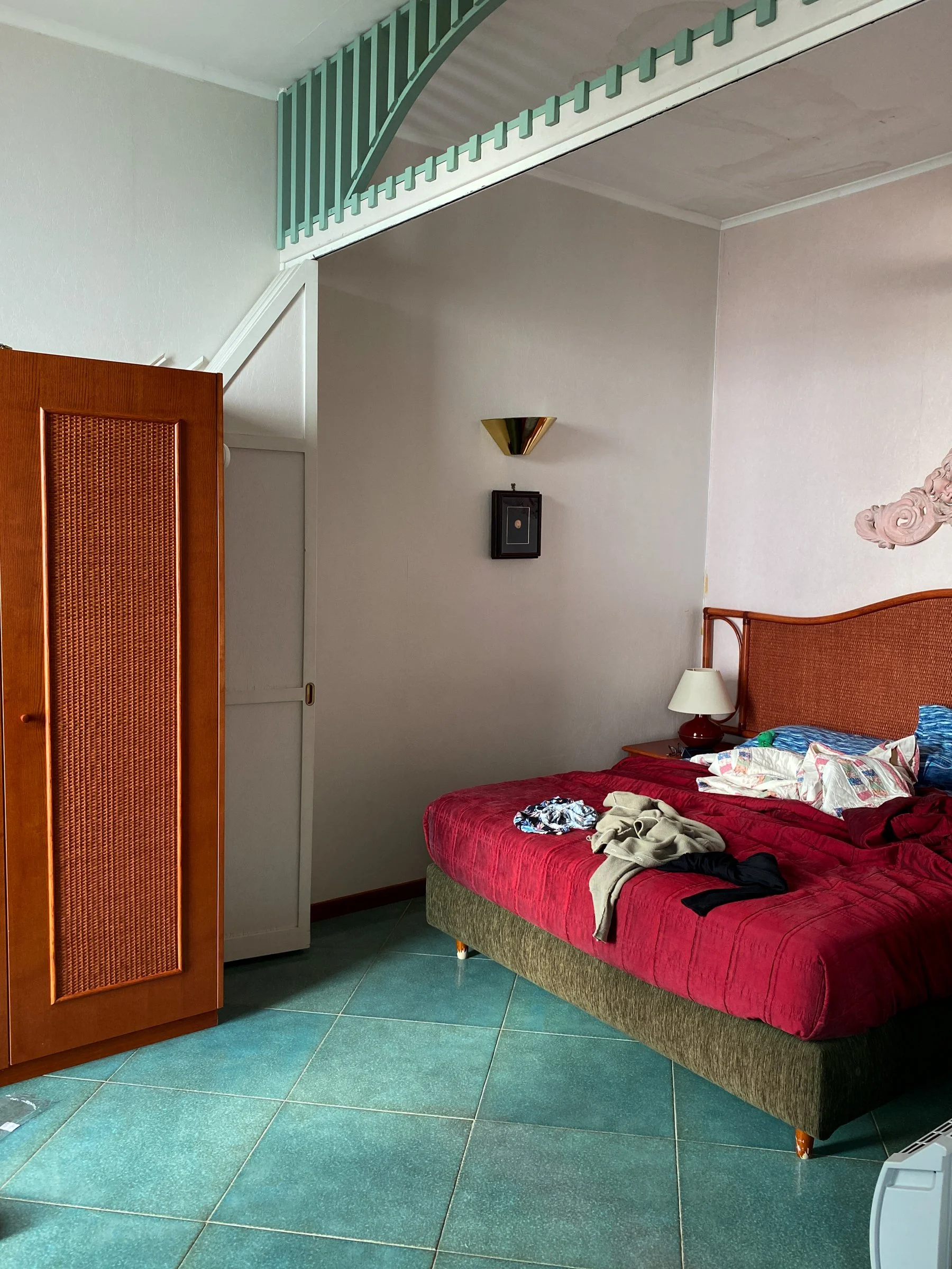 Bedroom at the Caleidoscopio. Please excuse the mess!