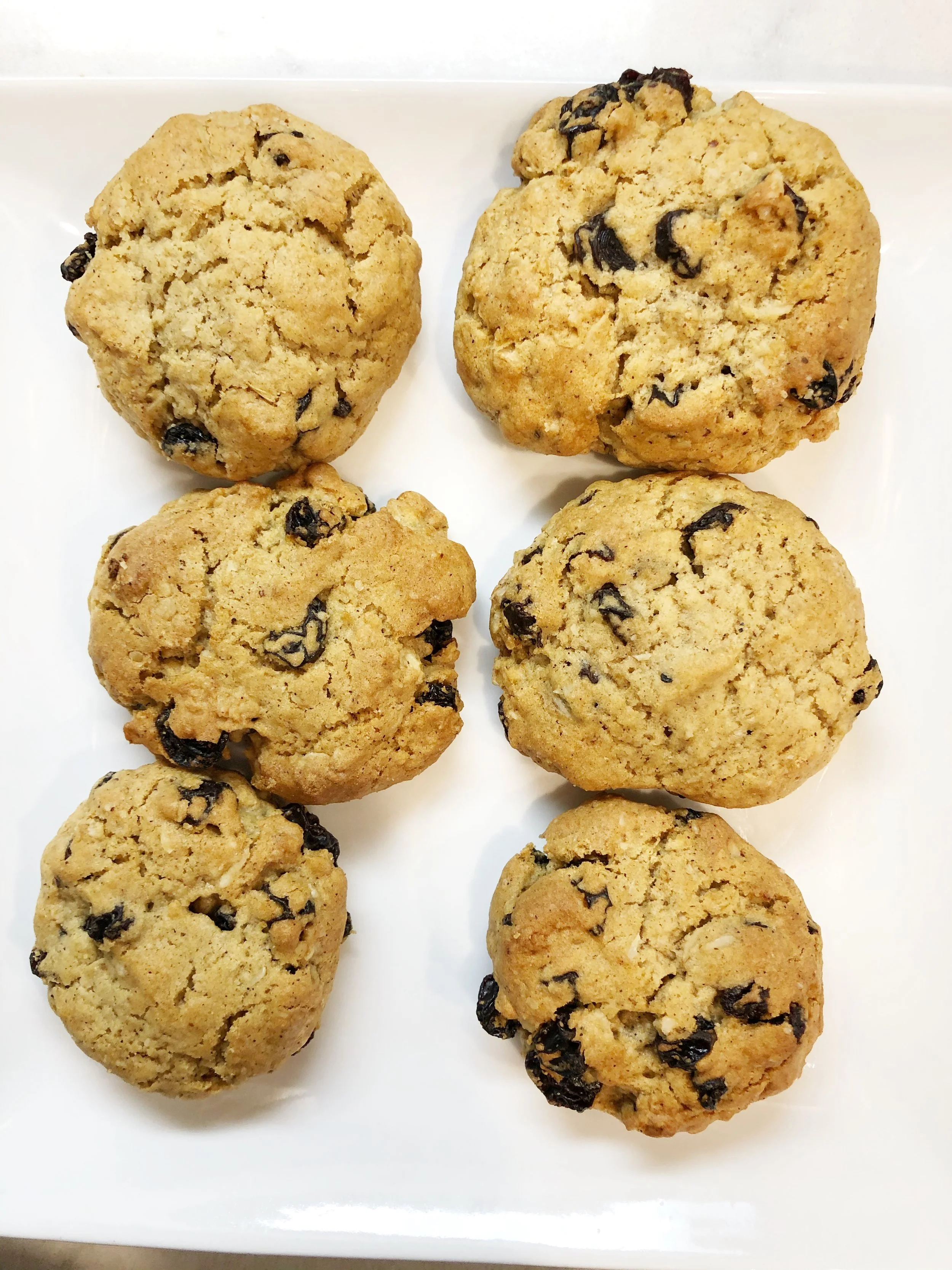 Healthier Oatmeal Raisin Cookies