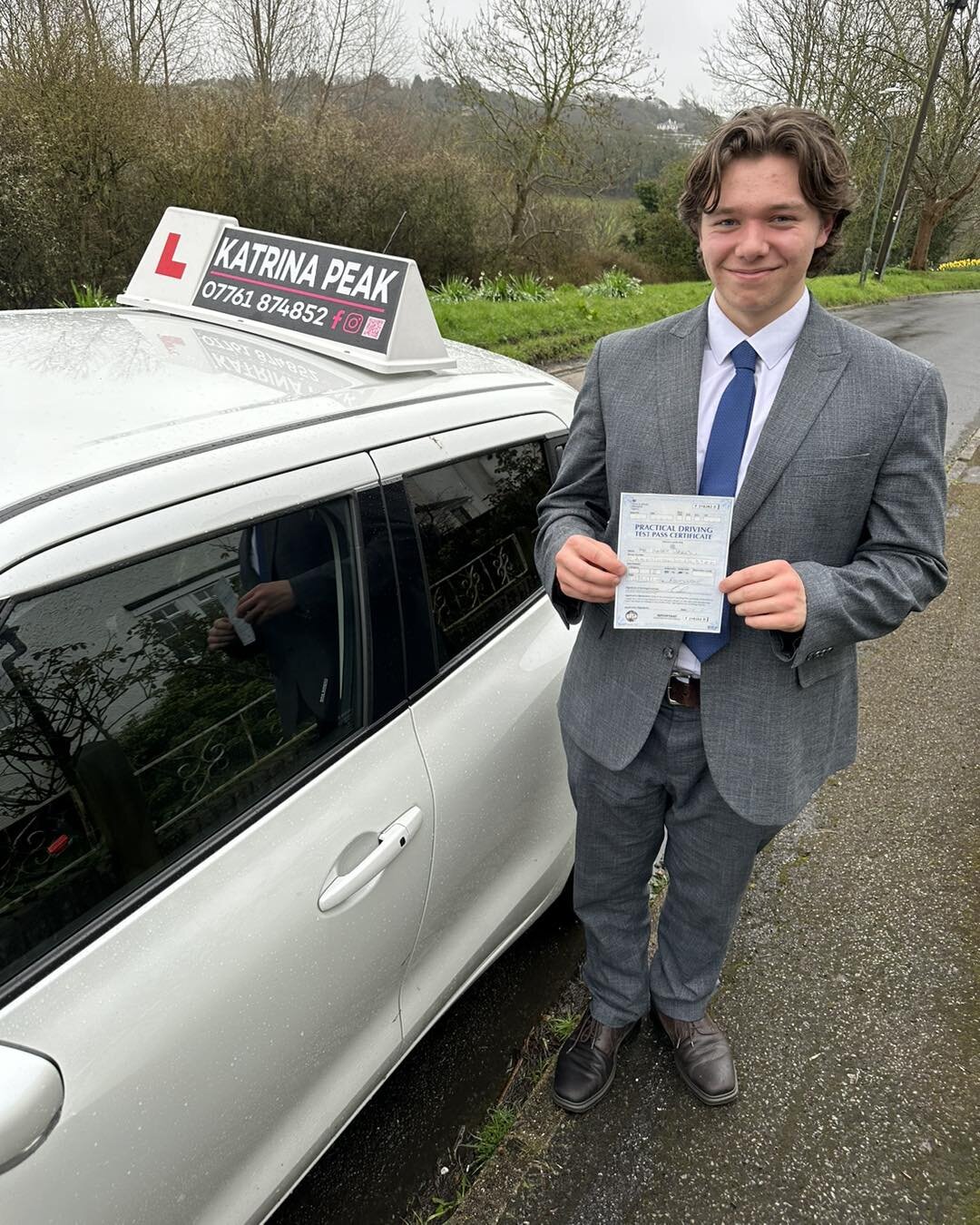 Well done Harry, amazing driving today in truly awful weather conditions! You showed what a great driver you are and thoroughly deserve your driving test pass only scoring 2 driving faults! Look forward to seeing you on the road! 🥳🎉🚗🚙 #learntodri